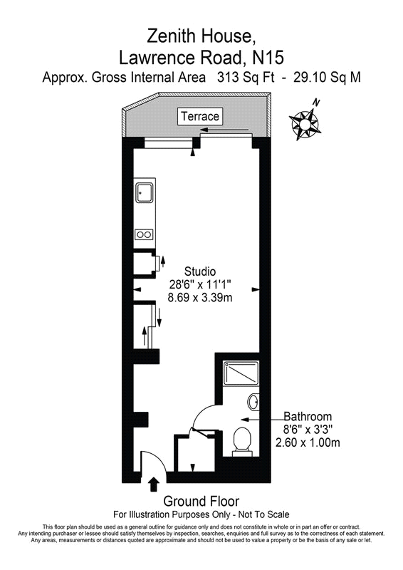 0 Bedrooms Studio to rent in Zenith House, 69 Lawrence Road, London N15