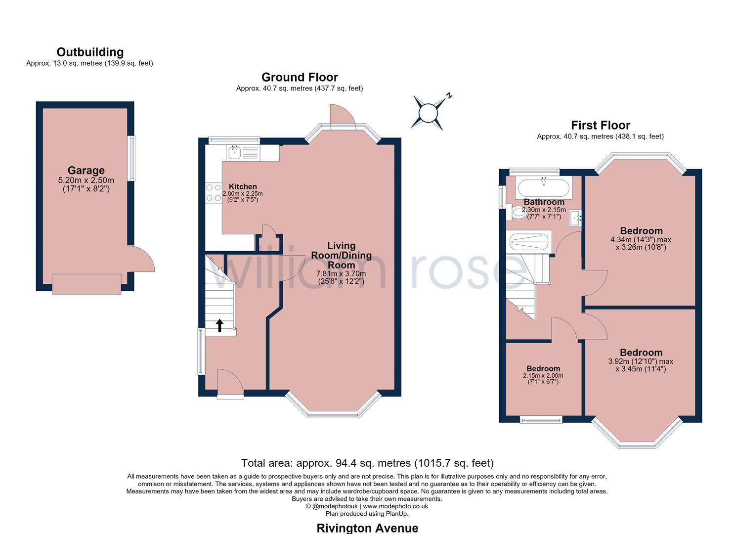 17, Rivington Avenue, Woodford Green floorplan