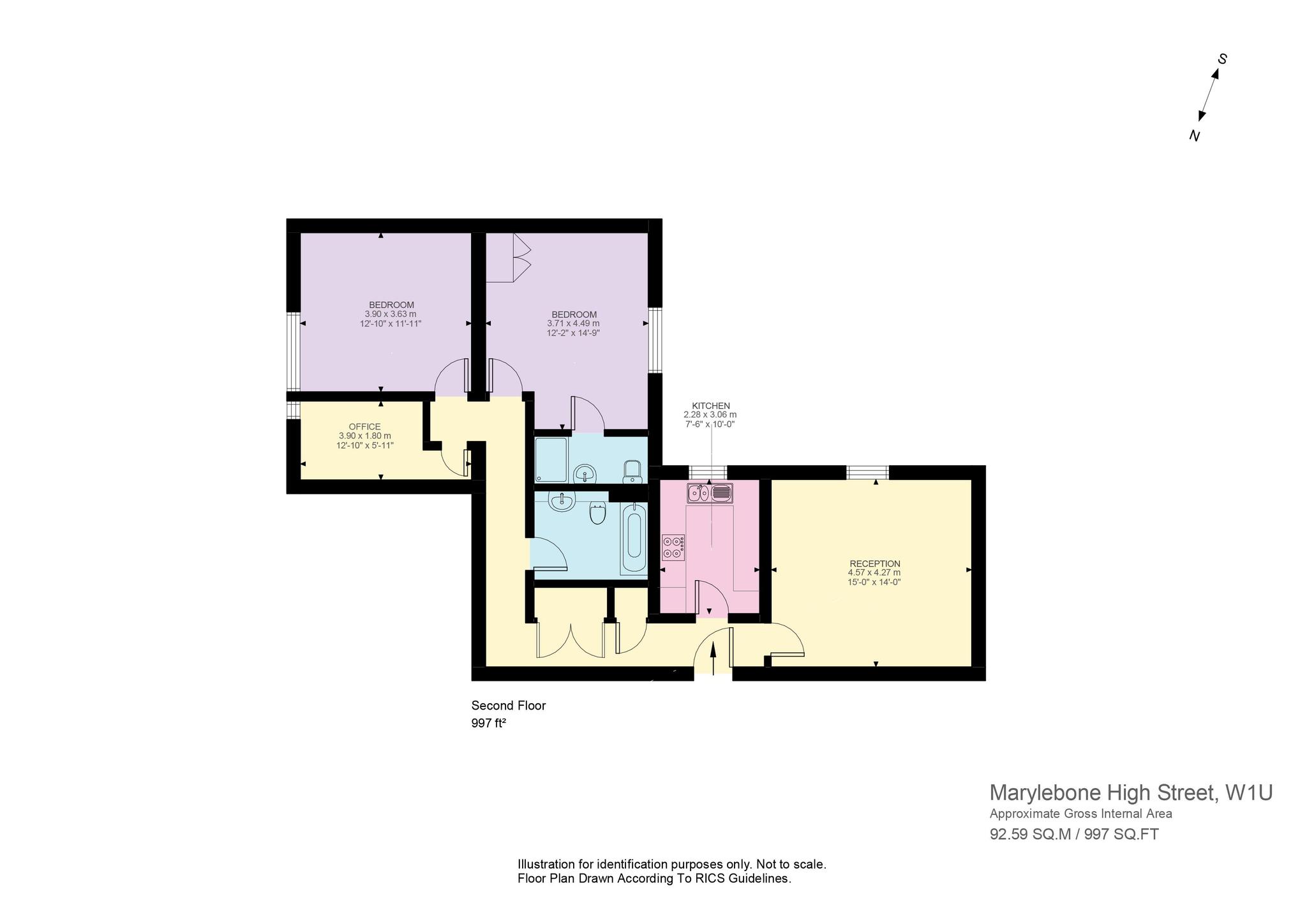 52, Marylebone High Street, London floorplan
