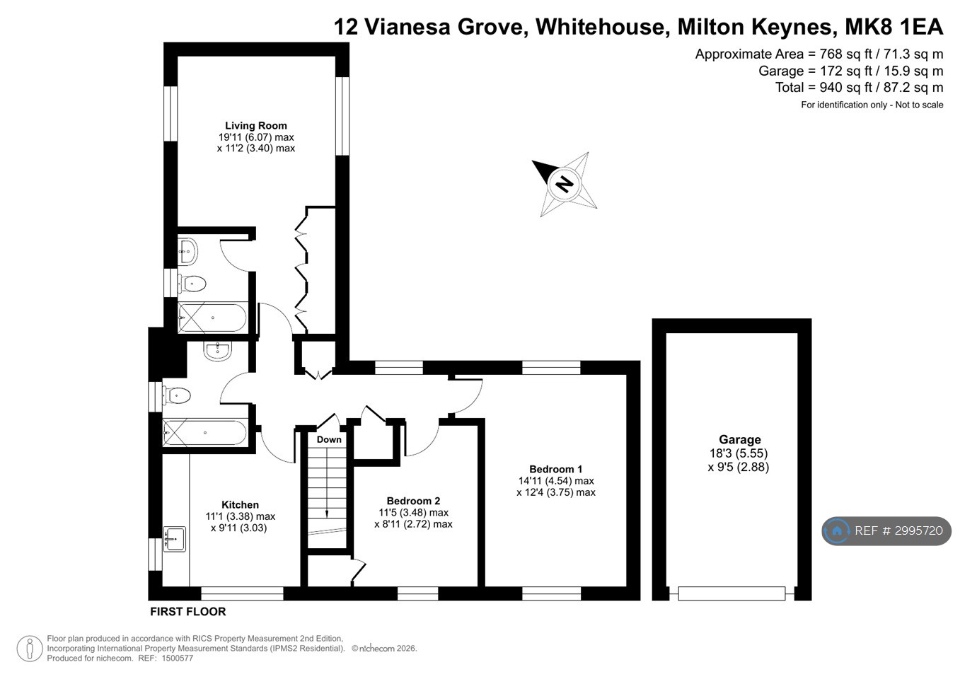 Vianesa Grove, Whitehouse, Milton Keynes floorplan