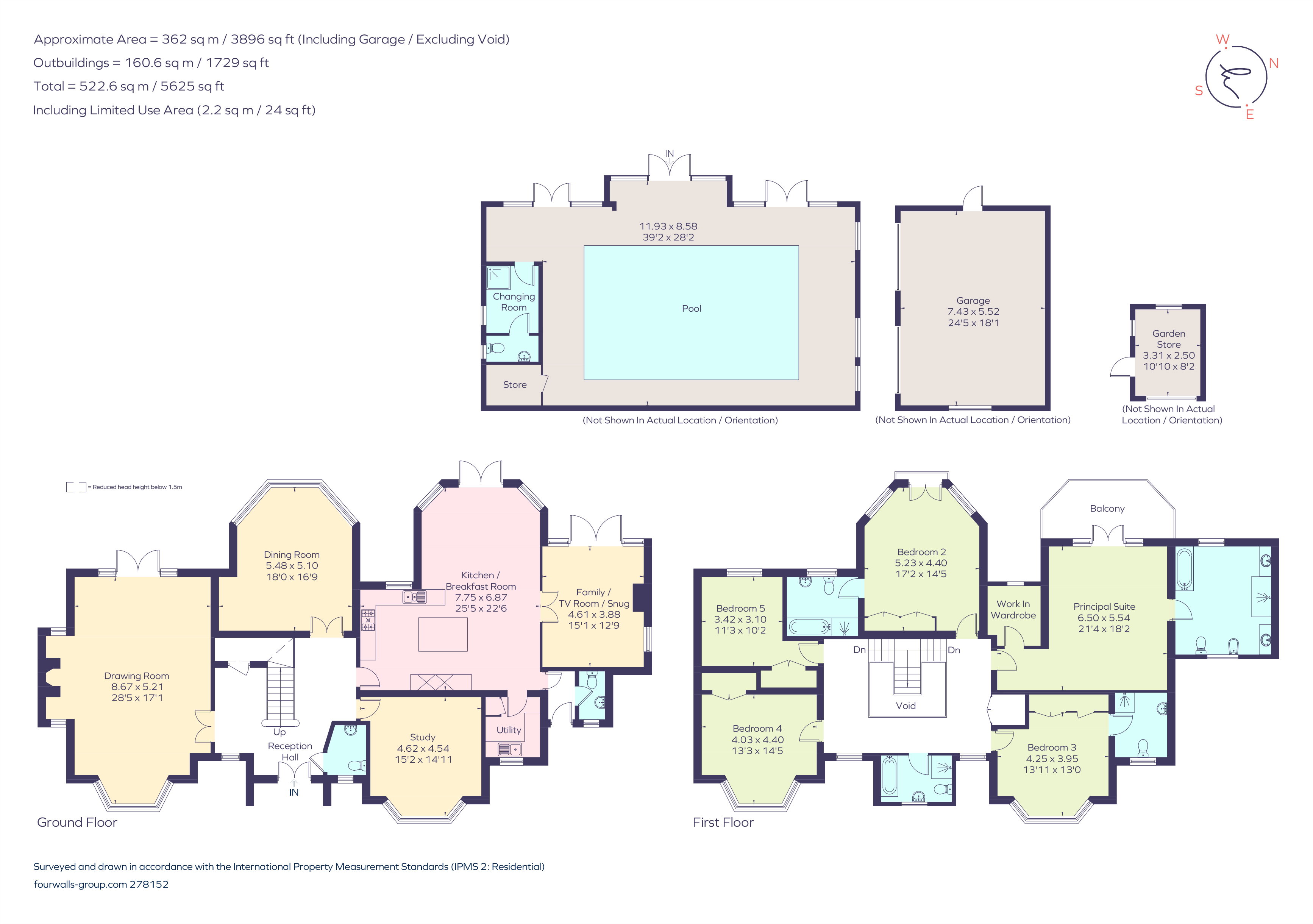 Longwater Road, Eversley, Hook RG27, 5 bedroom detached house for sale