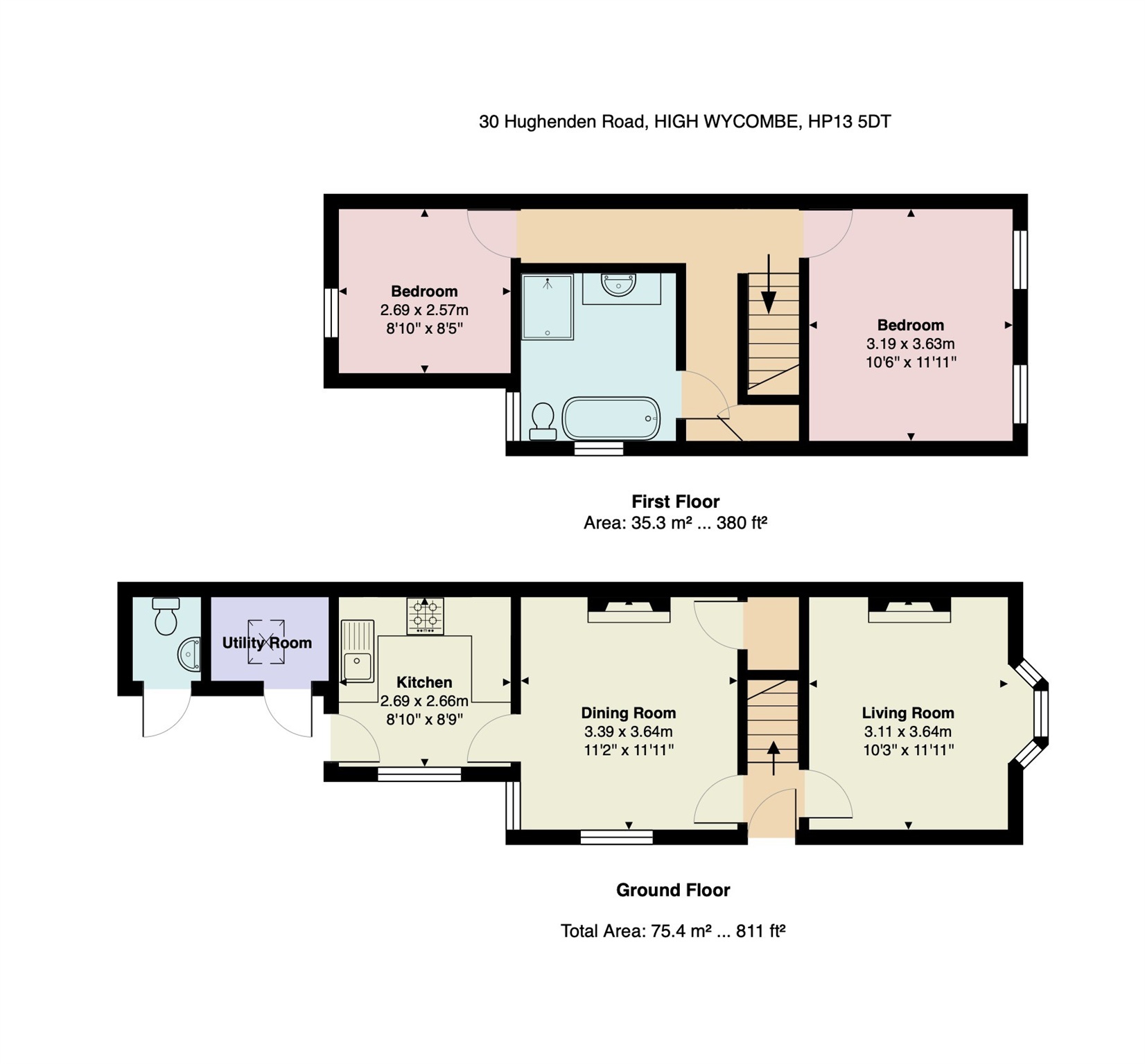 30, Hughenden Road, HIGH WYCOMBE floorplan