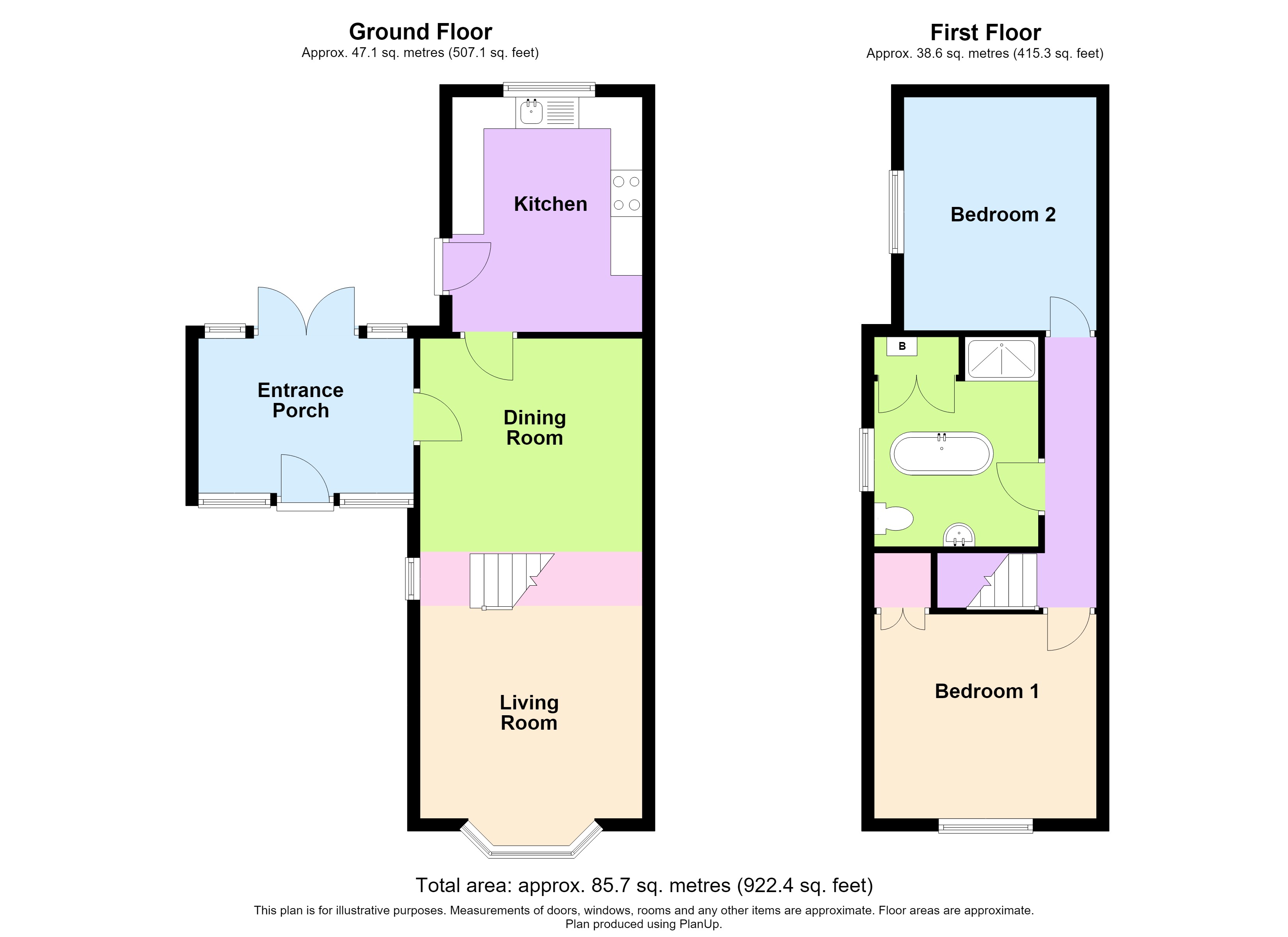 1 Windsor Cottages, Church Road, Havenstreet floorplan