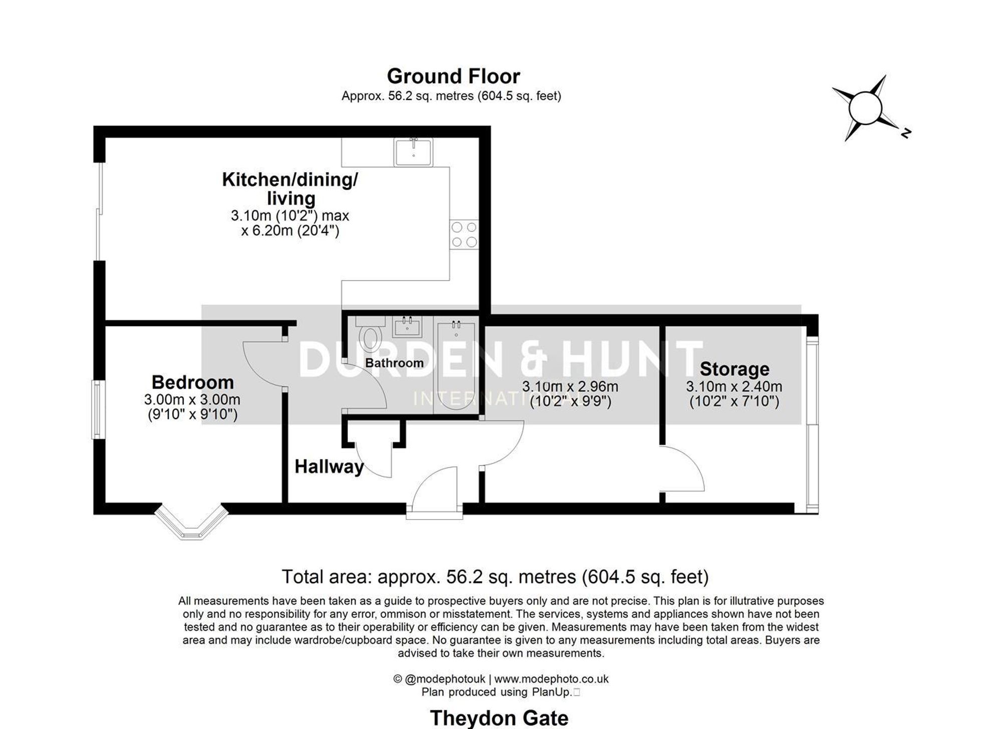Flat 1, Theydon Gate Station Approach, Epping floorplan