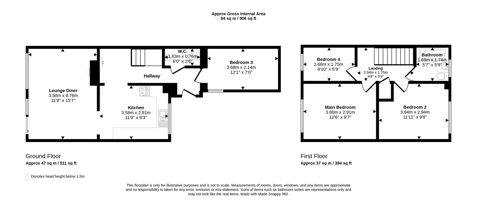 307, Bamfield, Bristol floorplan