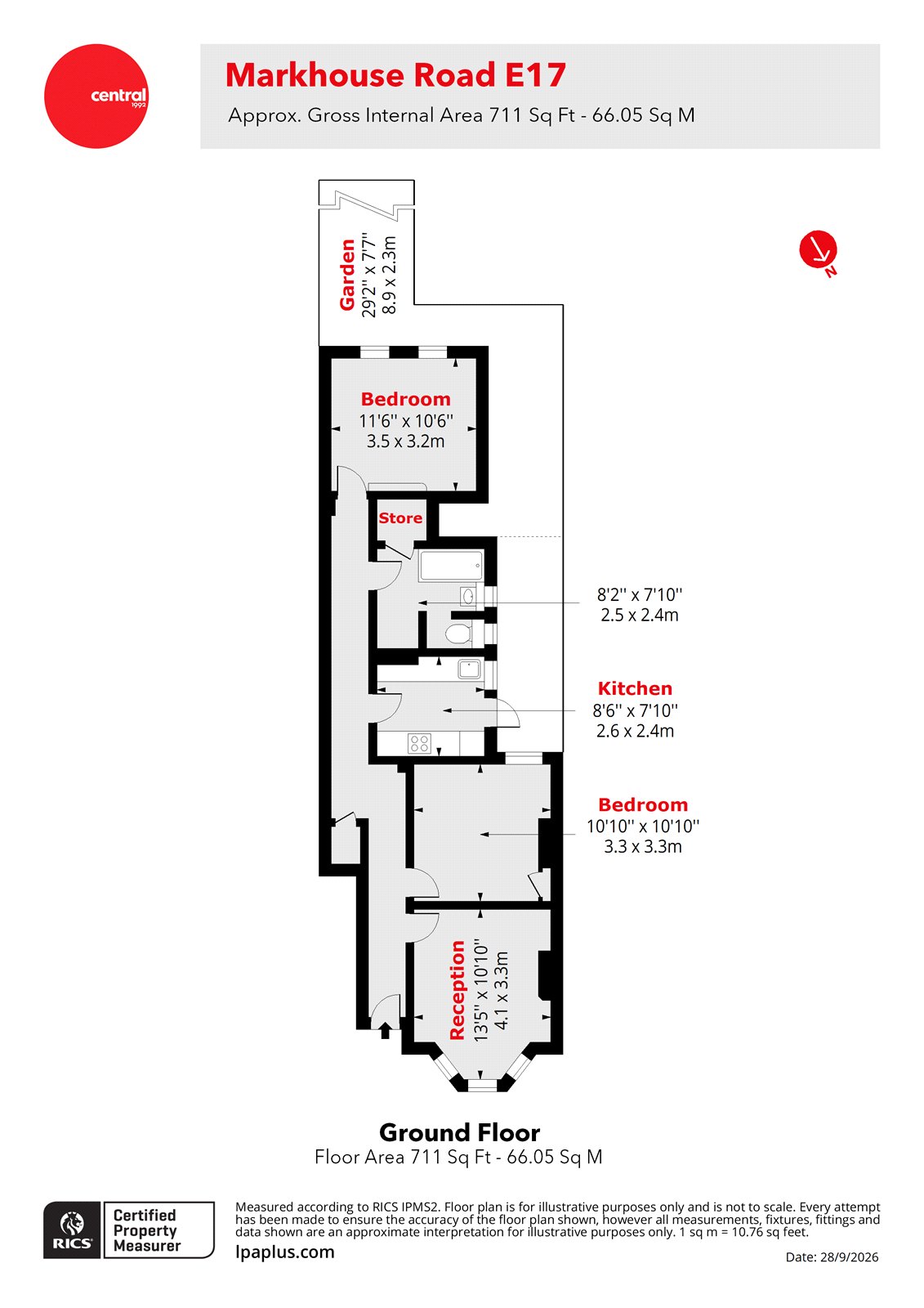 338, Markhouse Road, London floorplan