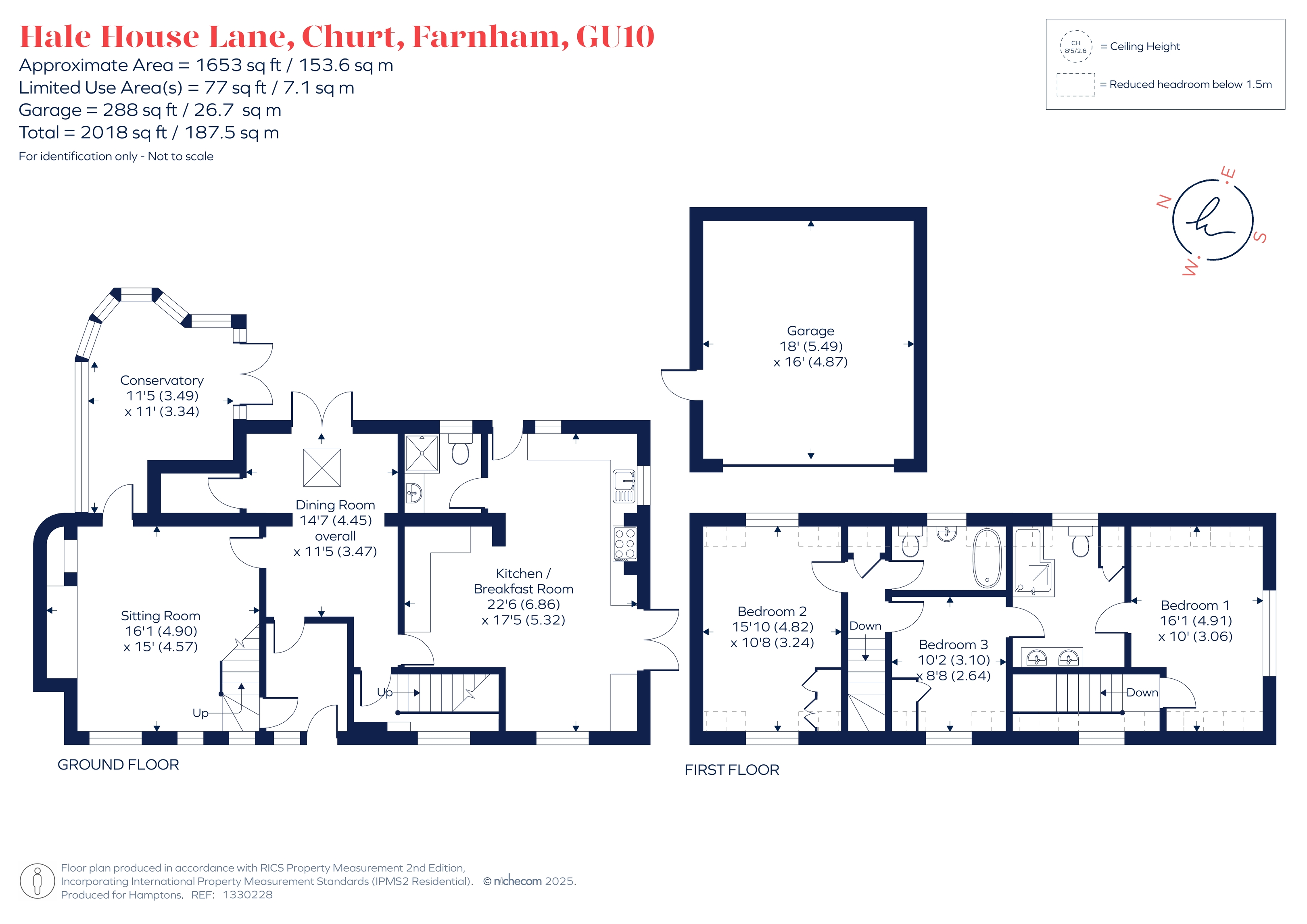 Squirrels, Hale House Lane, Churt, Farnham floorplan