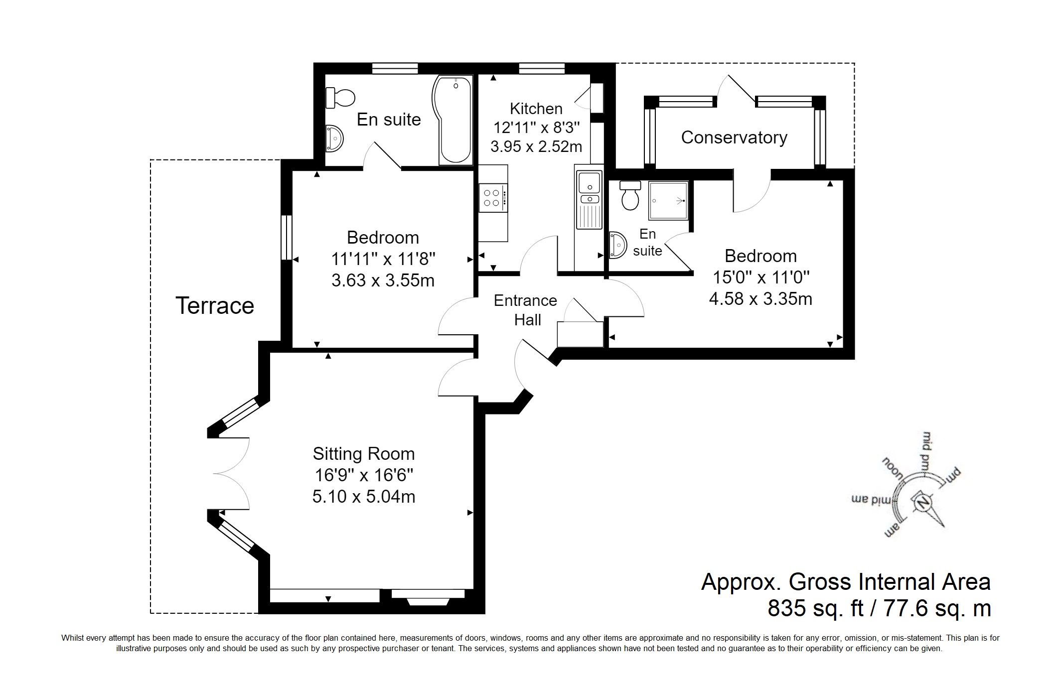 2 Bedrooms Flat for sale in Mount Ephraim, Tunbridge Wells TN4