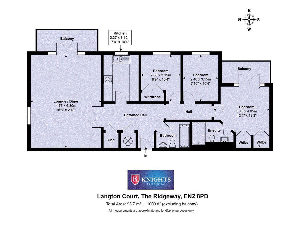 Flat 6, Langton Court, 45, The Ridgeway, Enfield floorplan