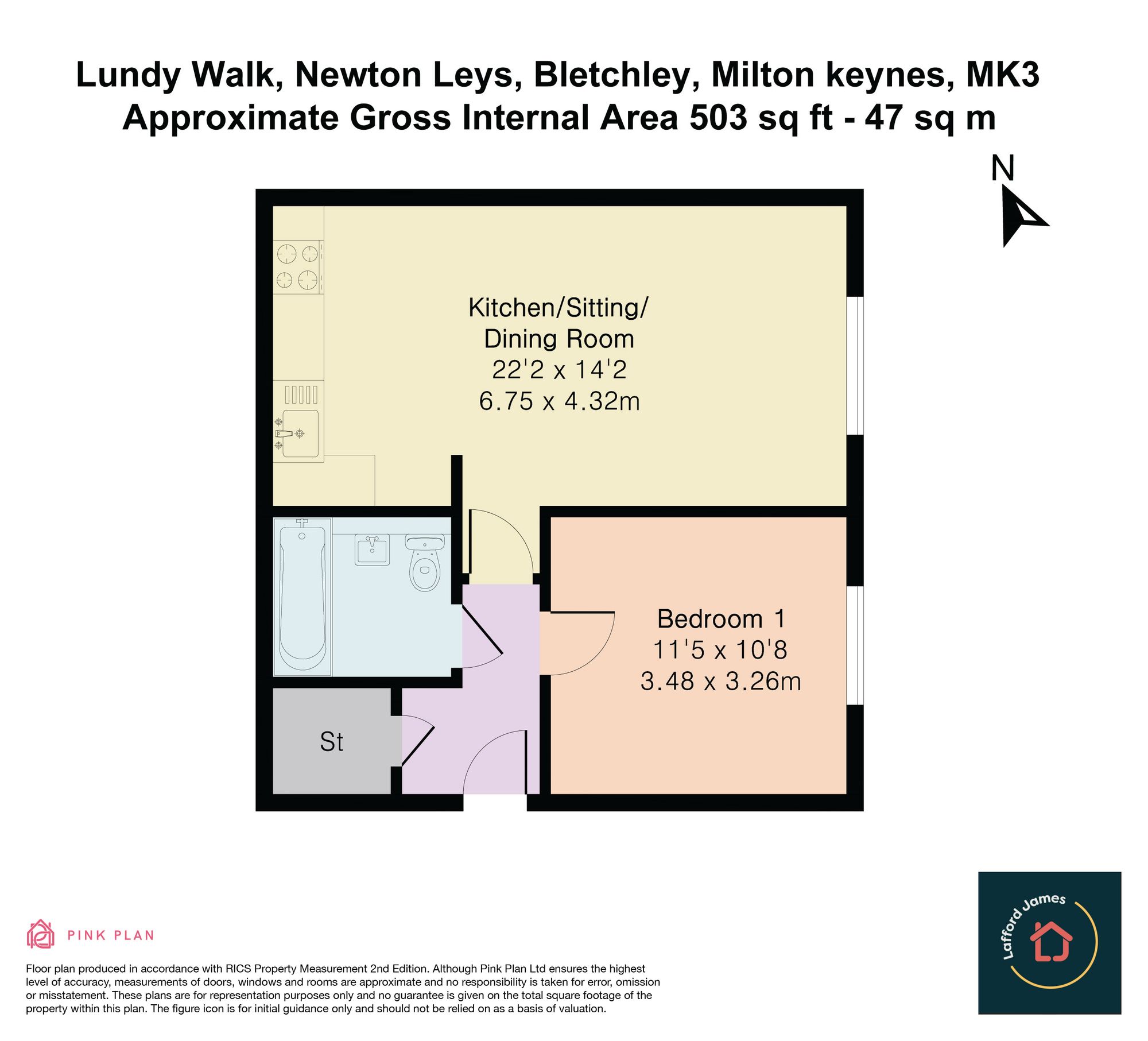 60 Lundy Walk, Milton Keynes floorplan