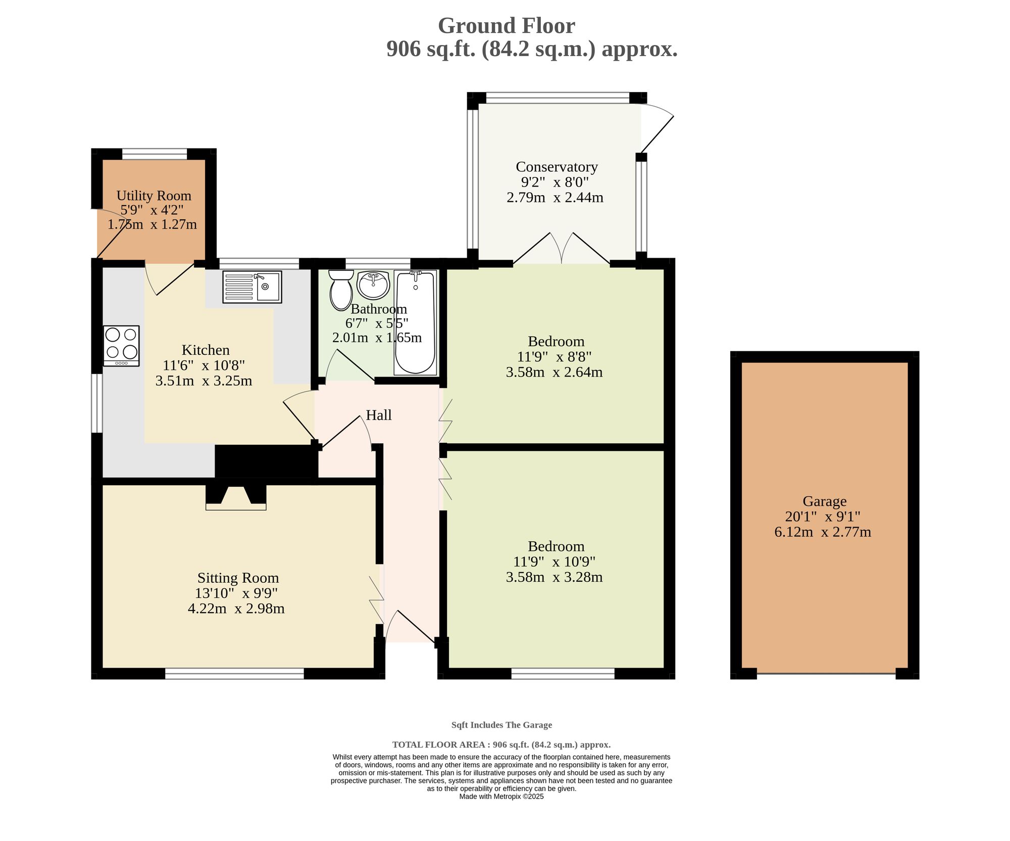 6 Park View Avenue, Great Yarmouth floorplan