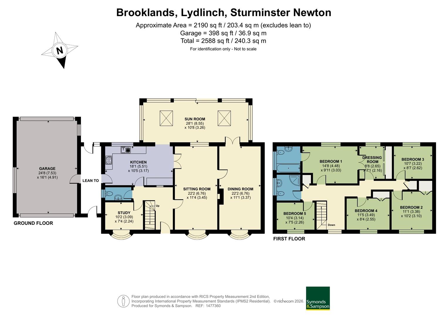 Brooklands, Sturminster Newton floorplan