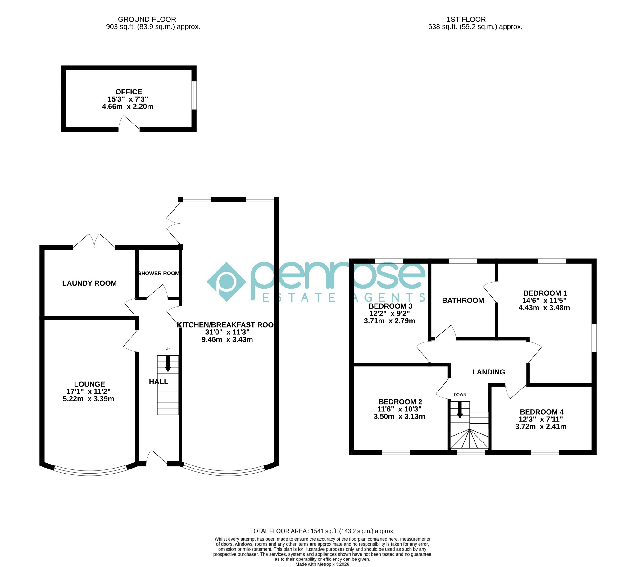 75, Bosmore Road, Luton floorplan