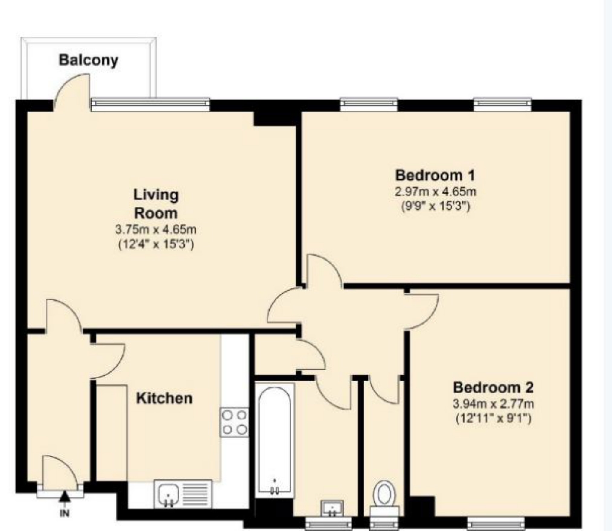 2 Bedrooms Flat for sale in Harrold House, Swiss Cottage, London NW3