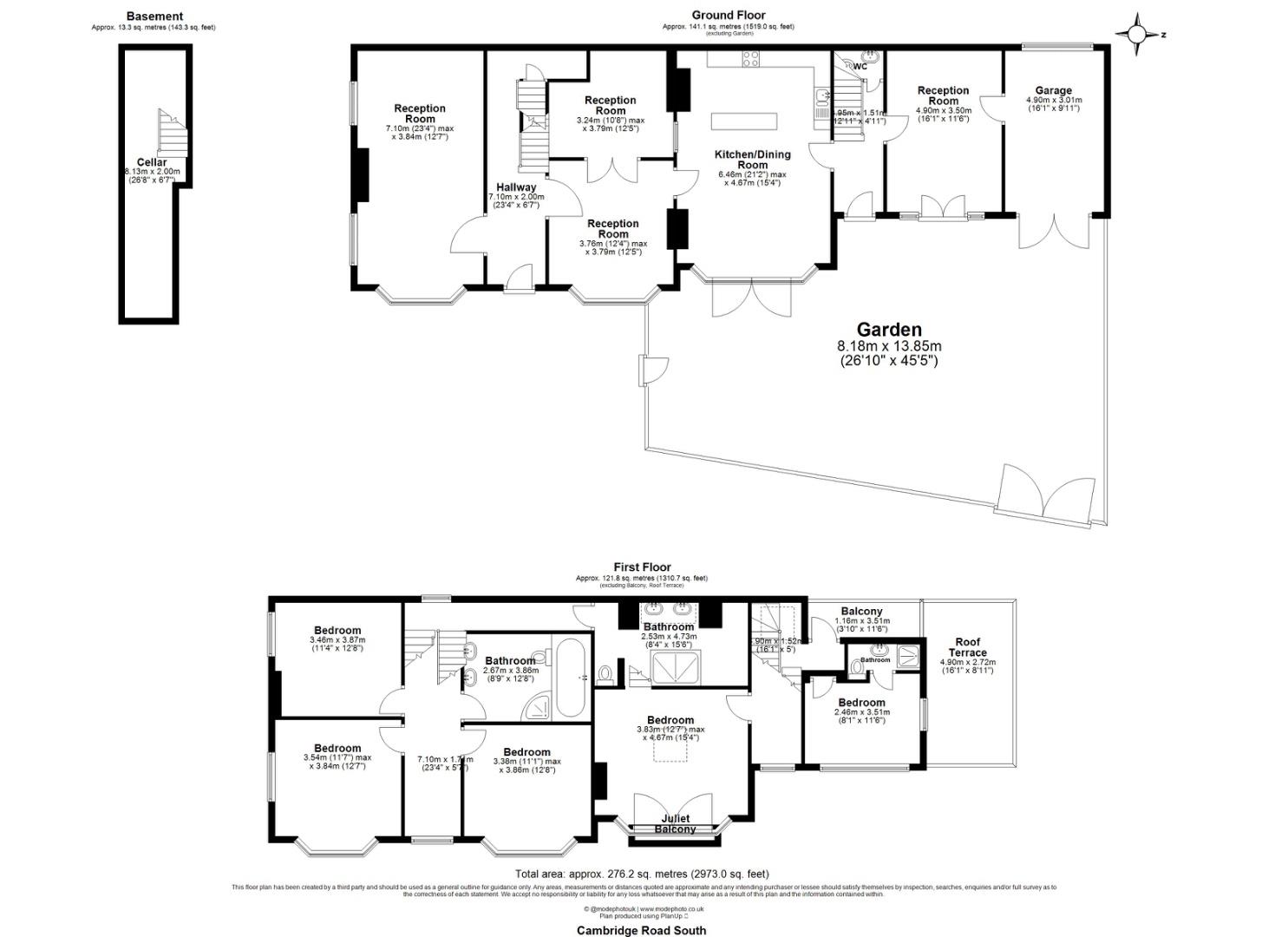 70, Cambridge Road South, London floorplan