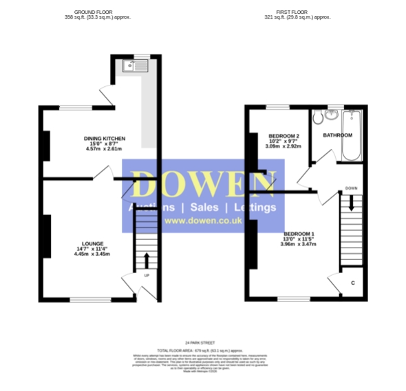 23, Park Street, Crook floorplan