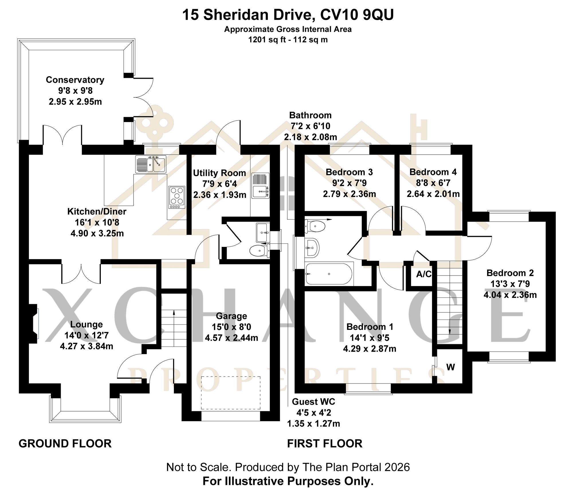 15, Sheridan Drive, Galley Common, CV10 floorplan