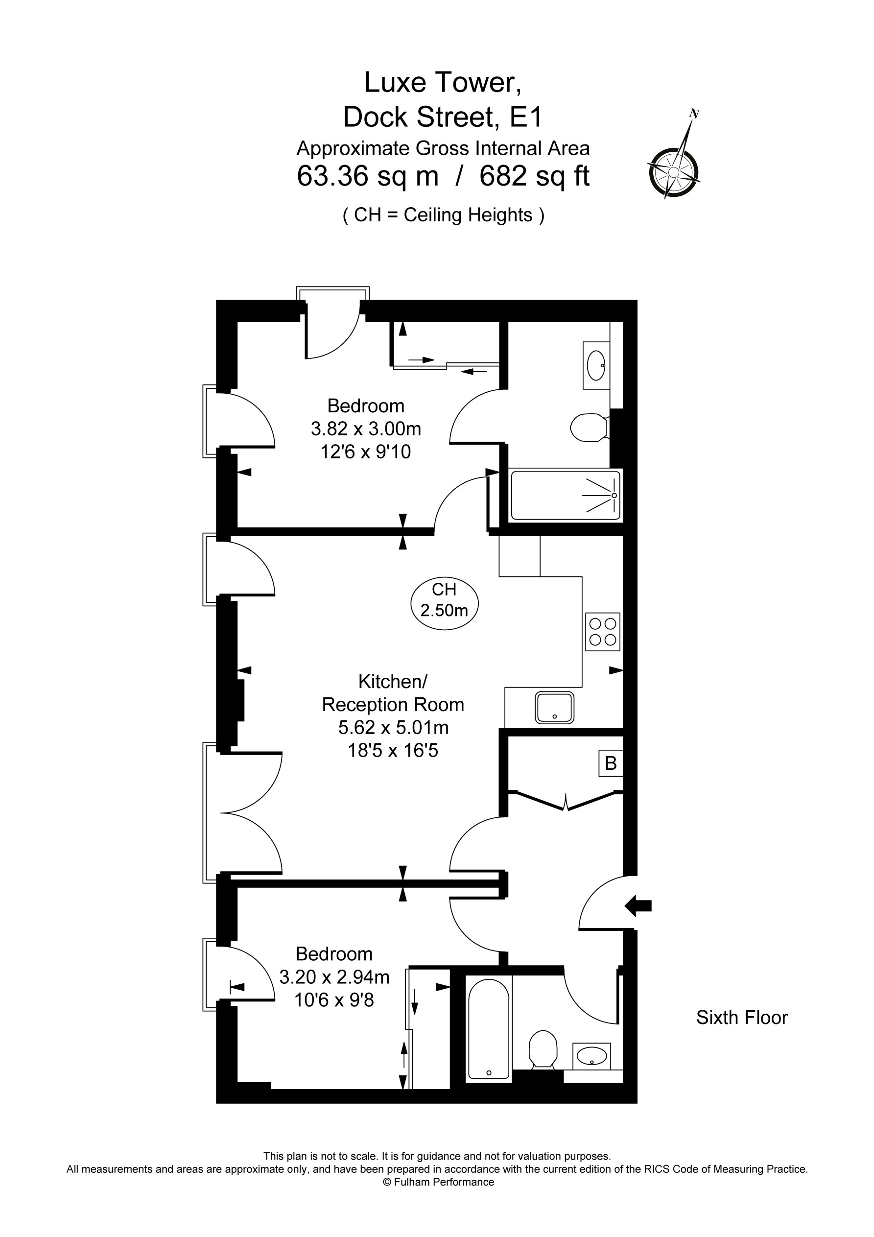 2 Bedrooms Flat to rent in Luxe Tower, 12 Dock Street E1
