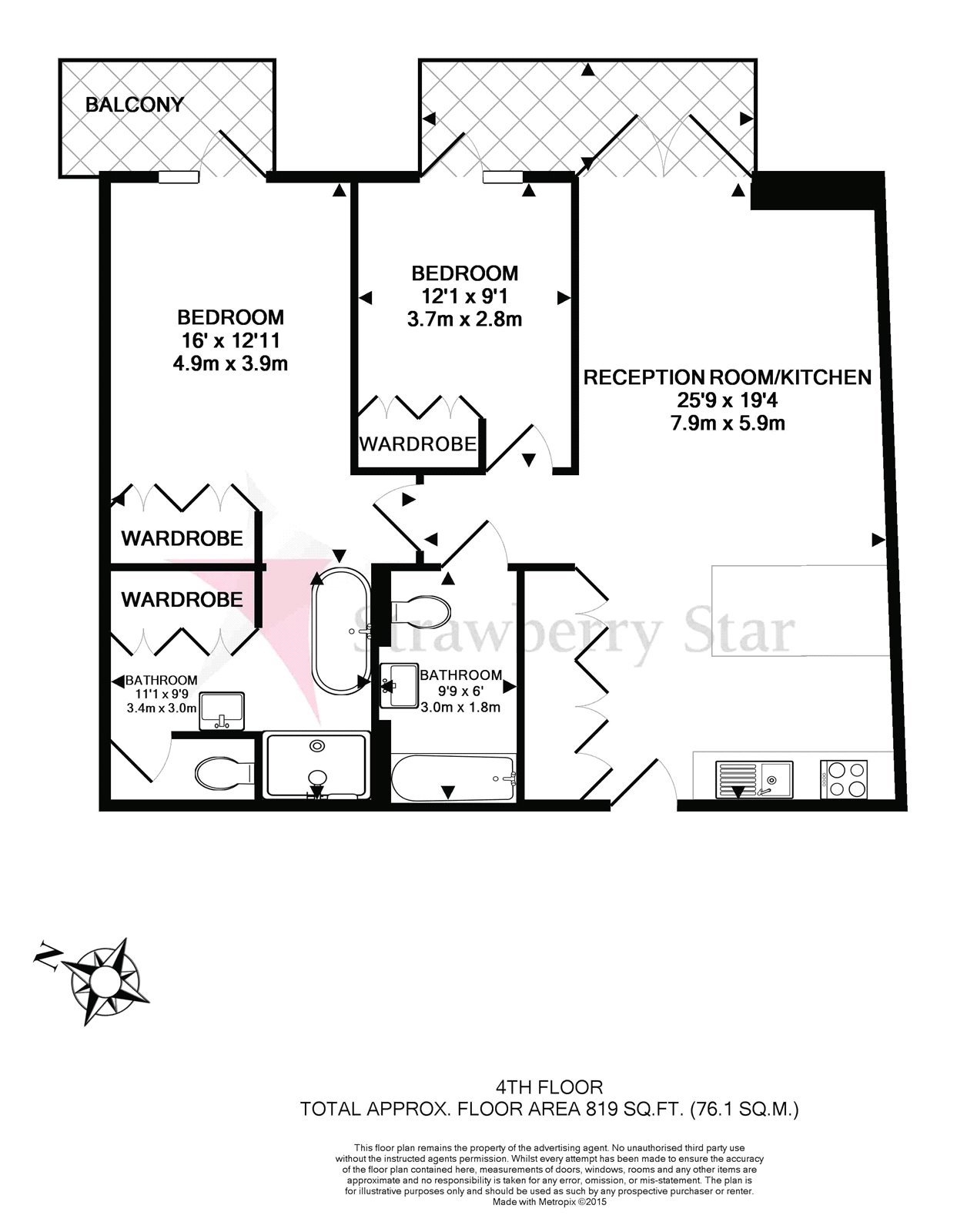 2 Bedrooms Flat to rent in Ambassador Building, Embassy Gardens, 5 New Union Square, London SW11