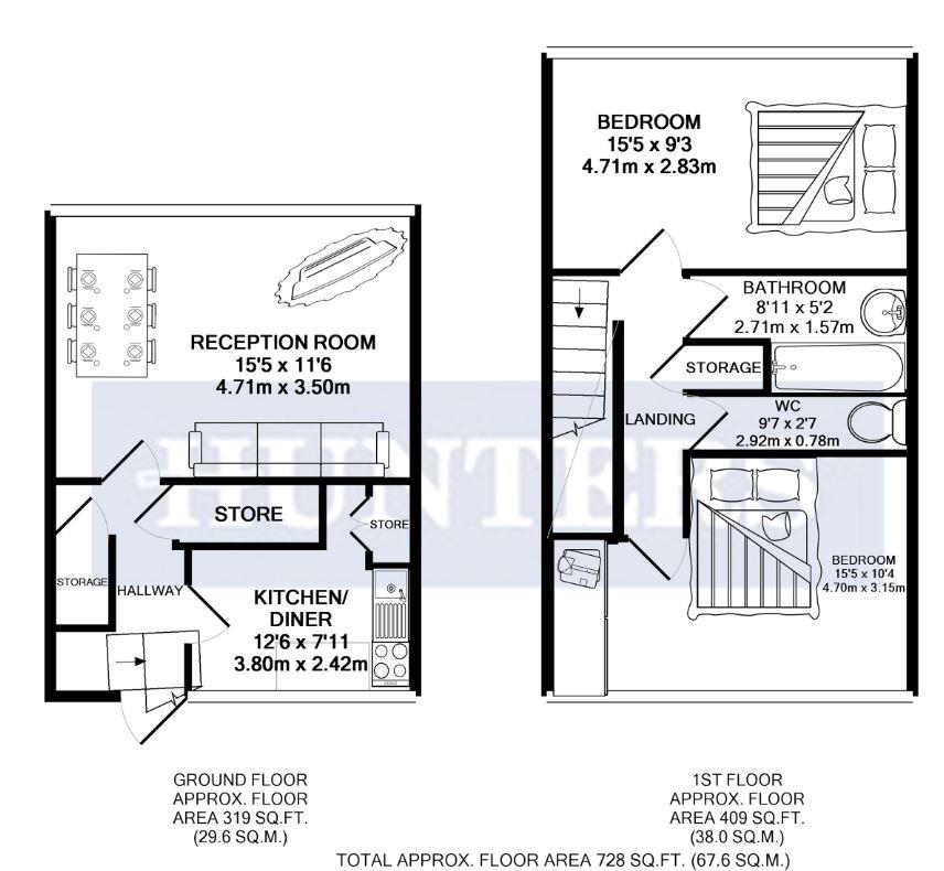 2 Bedrooms Flat for sale in Rothwell House, Biscoe Close, Hounslow, London TW5