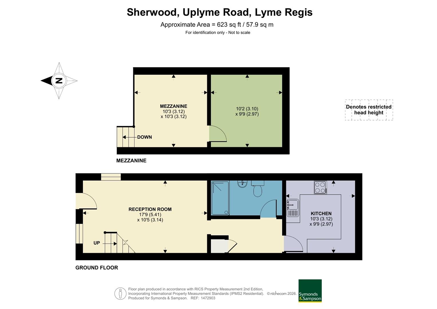 Flat 1 Sherwood, Uplyme Road, Lyme Regis floorplan