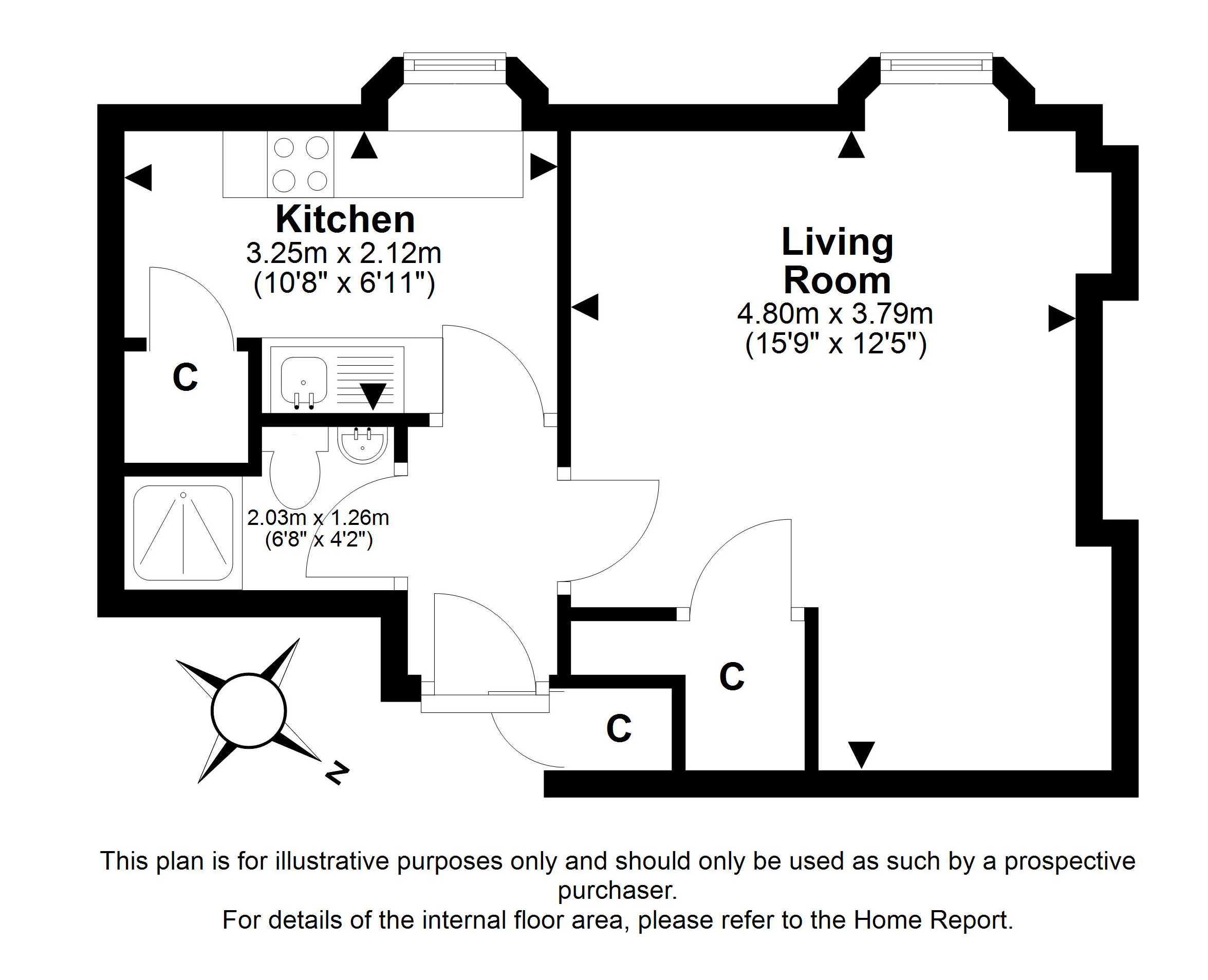 5/7, Beaverbank Place, Broughton, Edinburgh floorplan