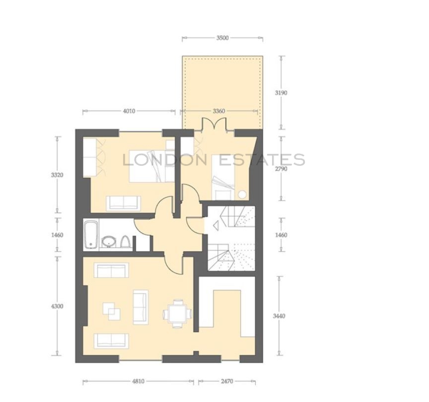 2 Bedrooms Flat to rent in The Avenue, Chiswick W4