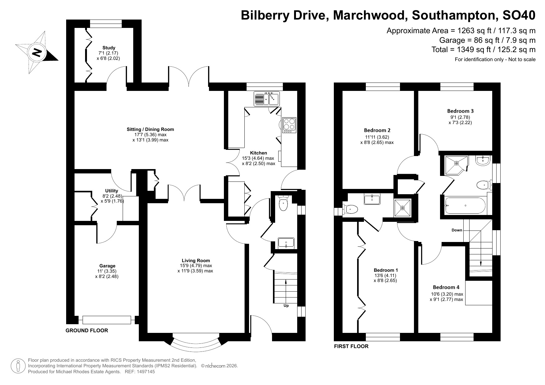 14, Bilberry Drive, Southampton floorplan