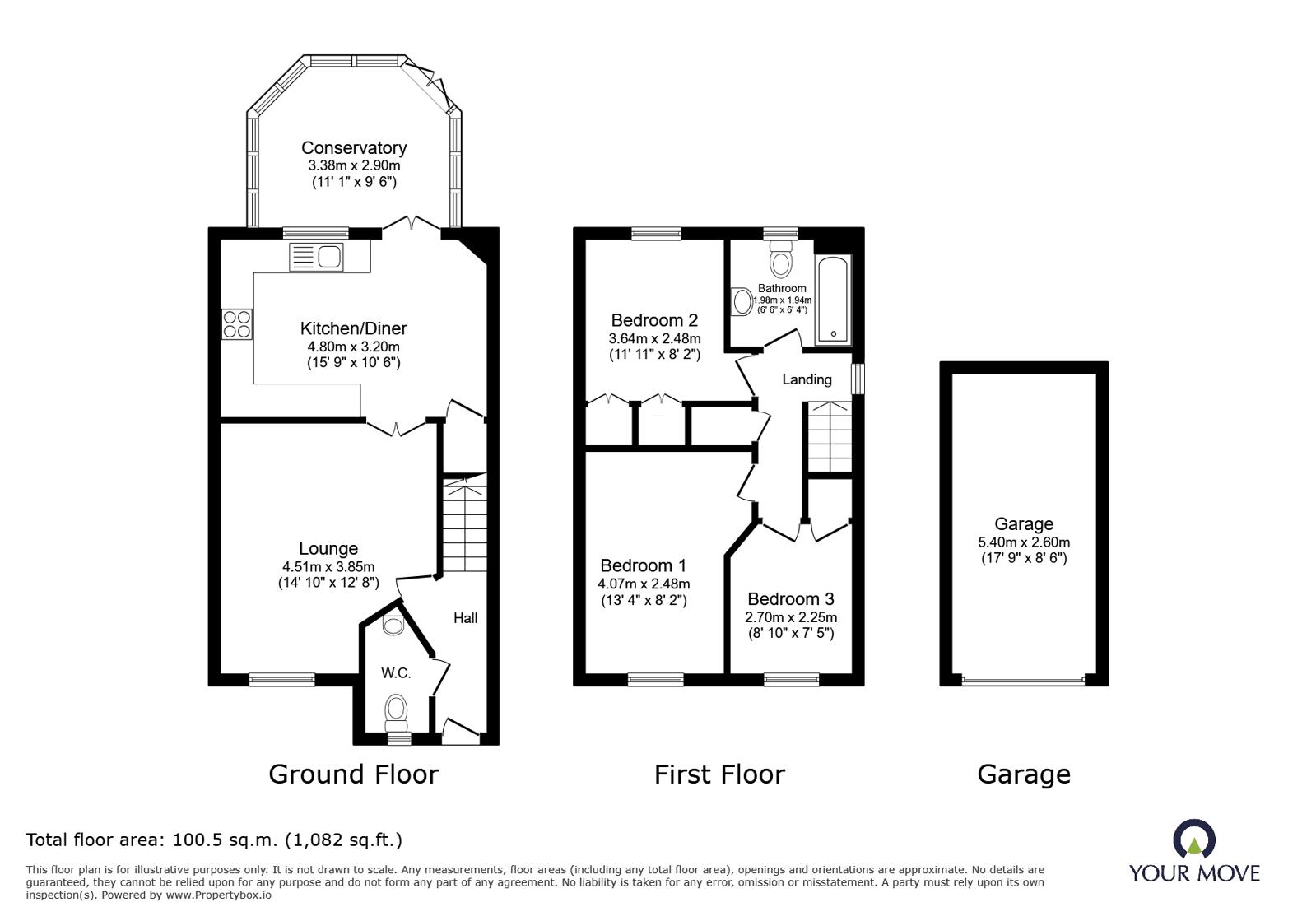 Sanders Close, Derbyshire floorplan