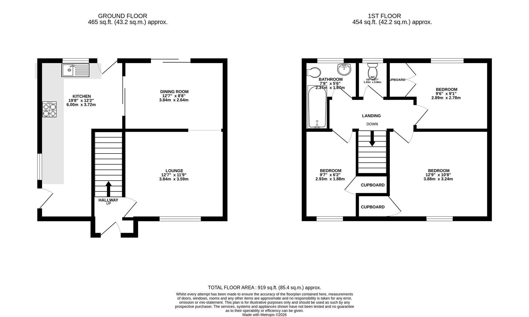 53, Pennant Road, Rochester floorplan