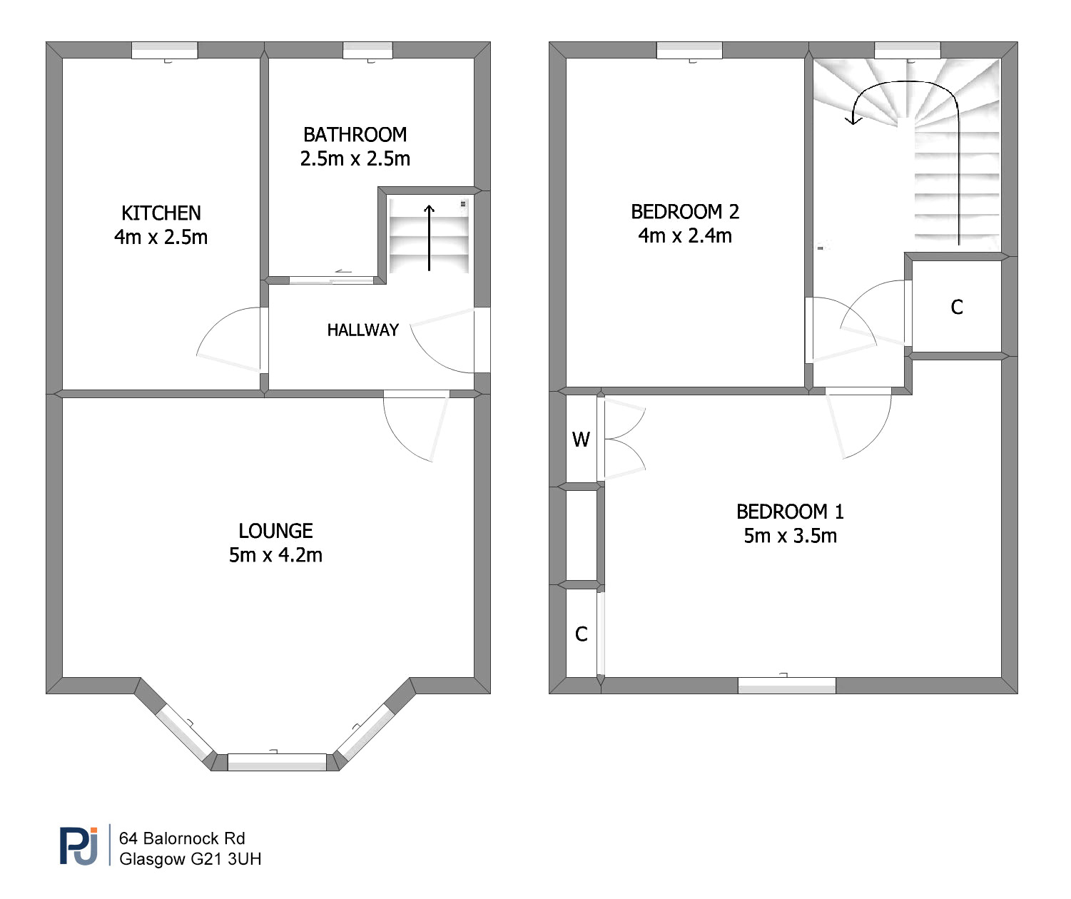 64 Balornock Road,, Glasgow floorplan