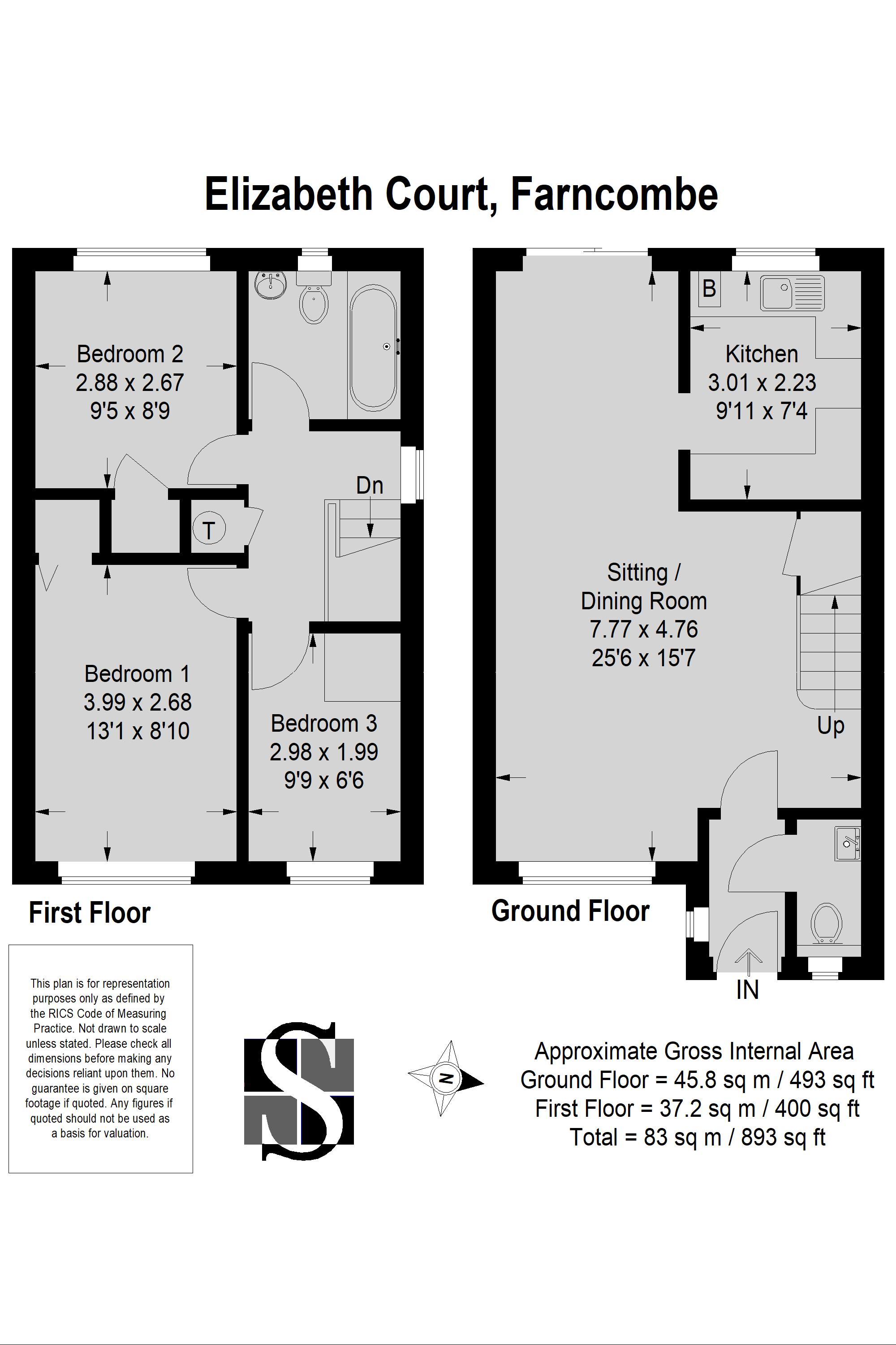 3 Bedrooms End terrace house to rent in Elizabeth Road, Farncombe GU7