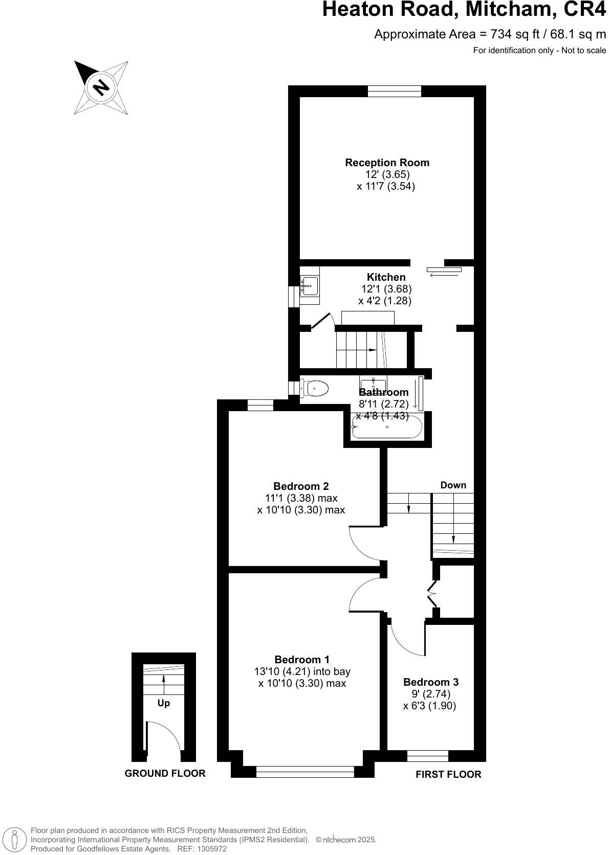 62a, Heaton Road, Mitcham floorplan