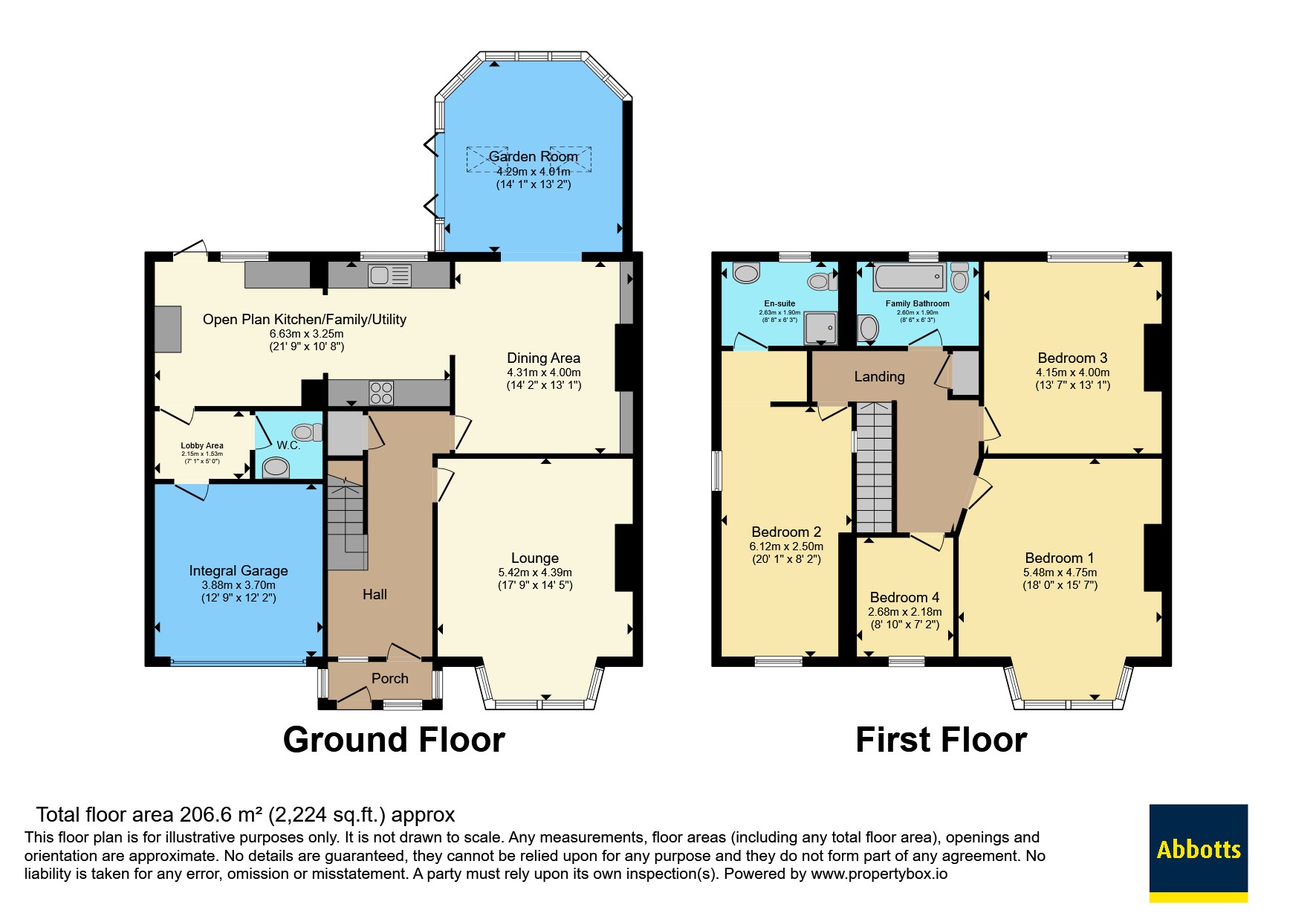 51, Elm Grove, Essex floorplan