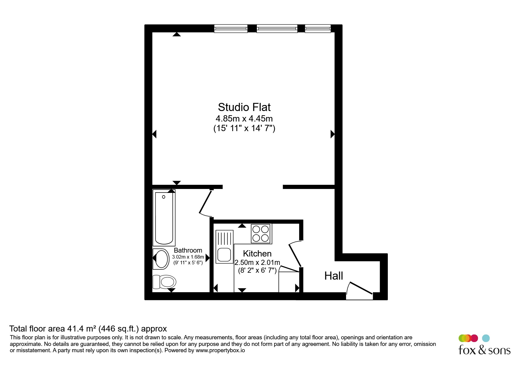 Flat 4, Charnwood Court, 2, Farncombe Road, Worthing floorplan
