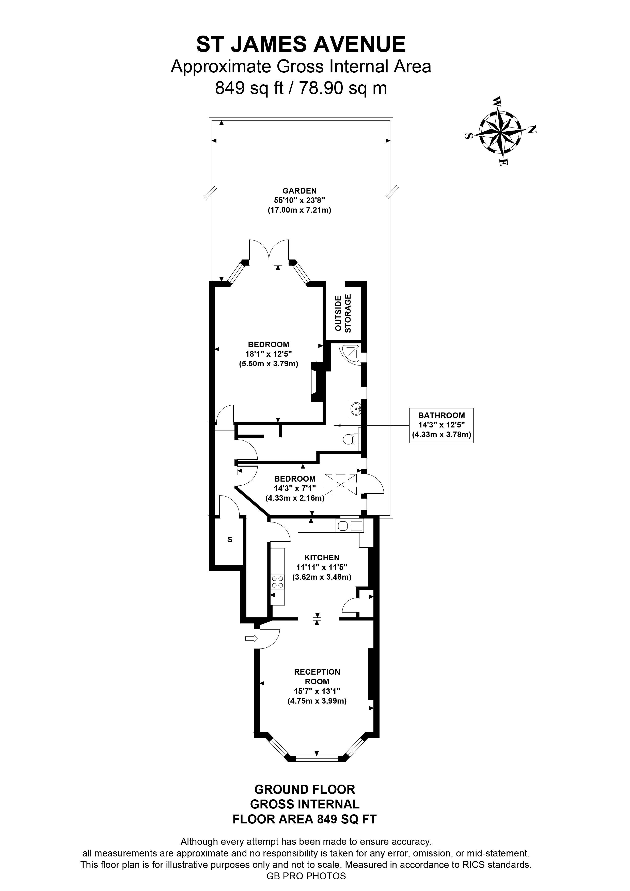 2 Bedrooms Flat for sale in St. James Avenue, London W13