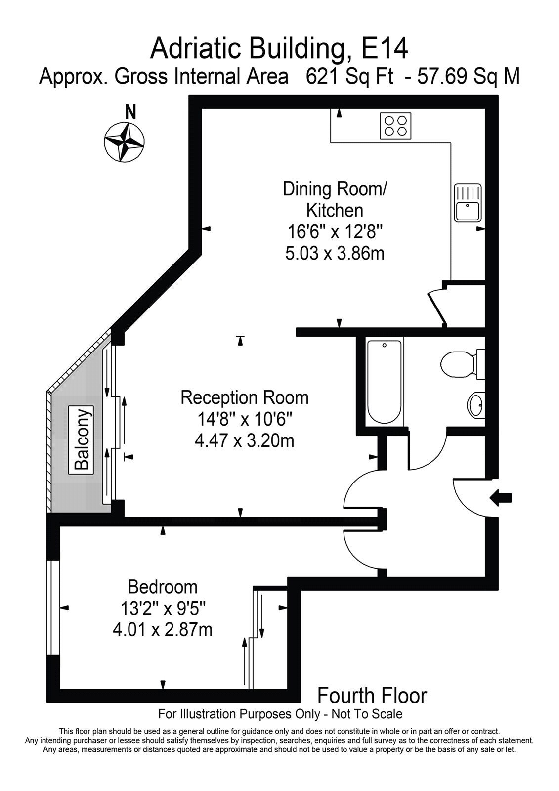 1 Bedrooms Flat to rent in Adriatic Building, 51 Narrow Street, London E14