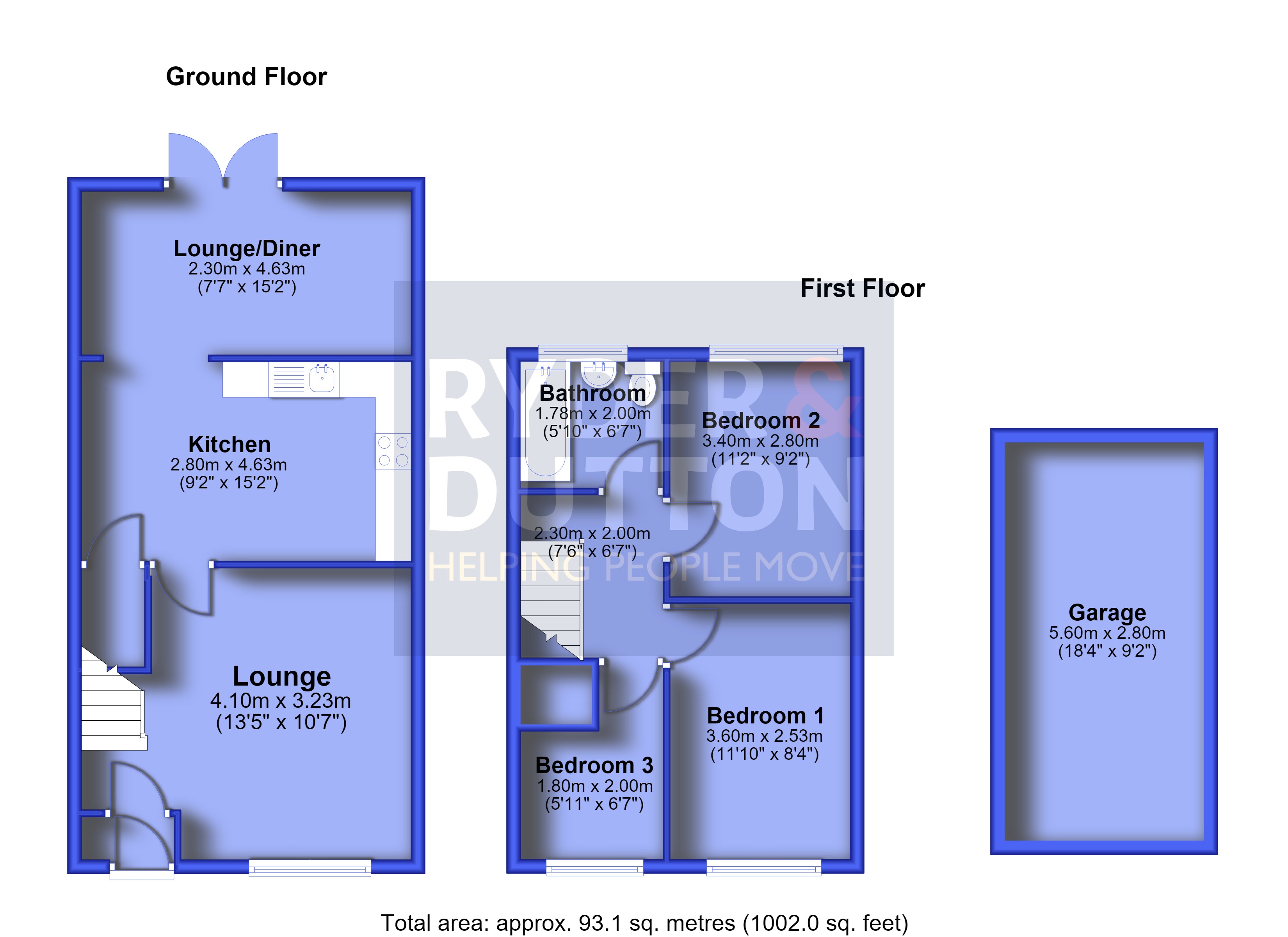 165, Hereford Way, Manchester floorplan