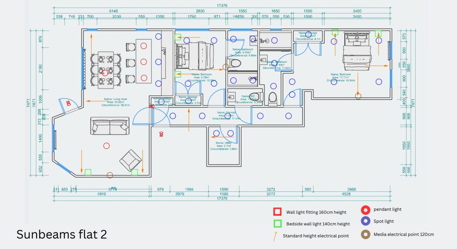 Apartment 2, Sunbeams, Twyncyn, Dinas Powys floorplan