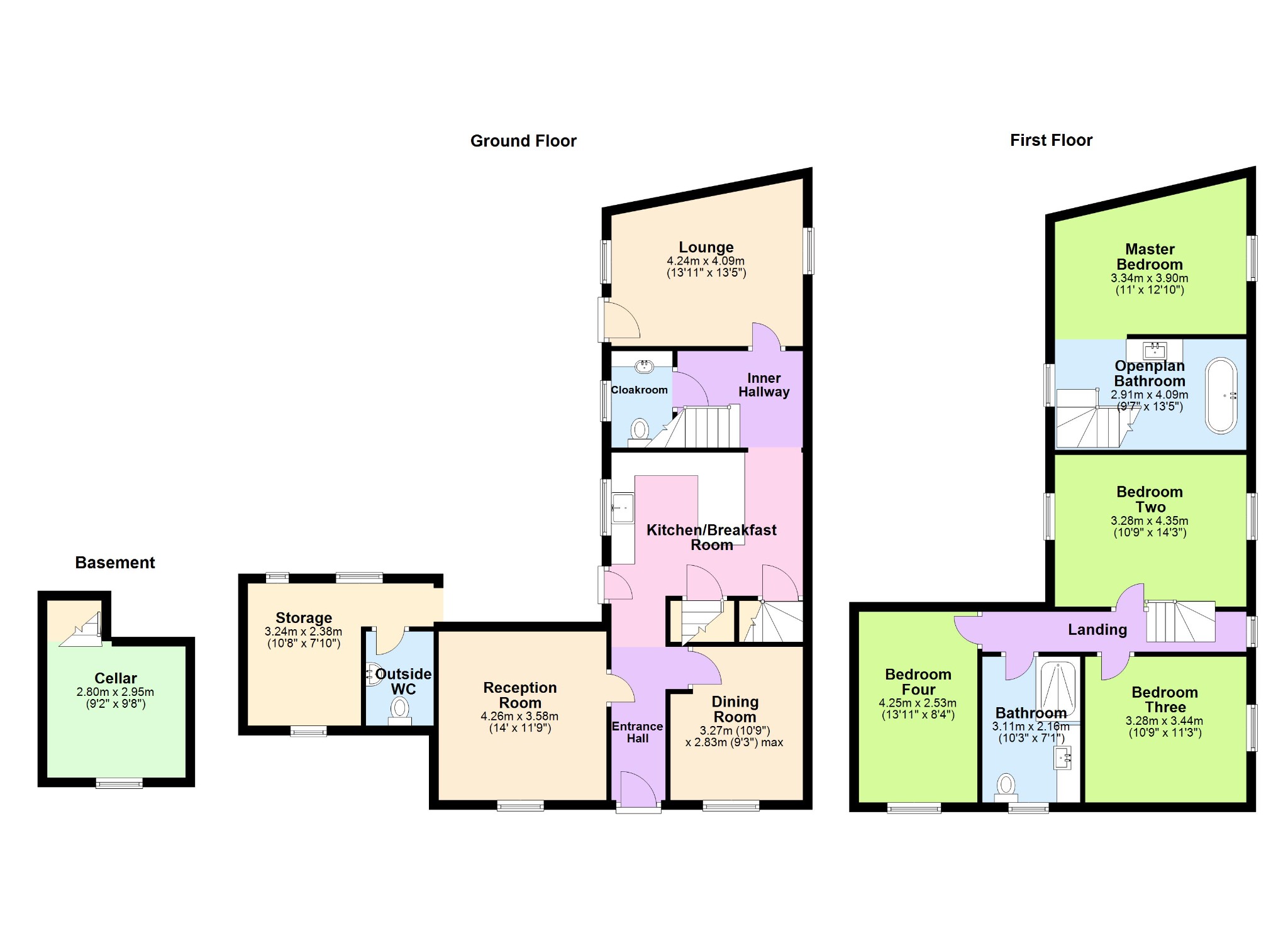 The Hollies, 4 Kings Lane, Northamptonshire floorplan