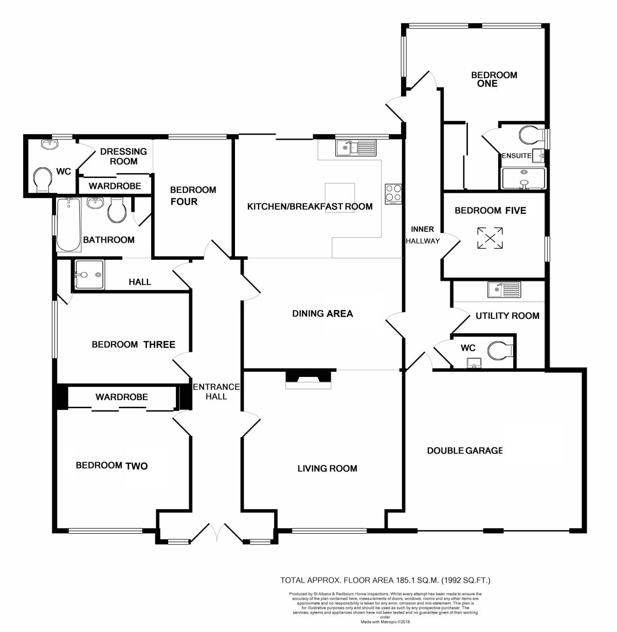 5 Bedrooms Bungalow for sale in Watford Road, St. Albans AL2