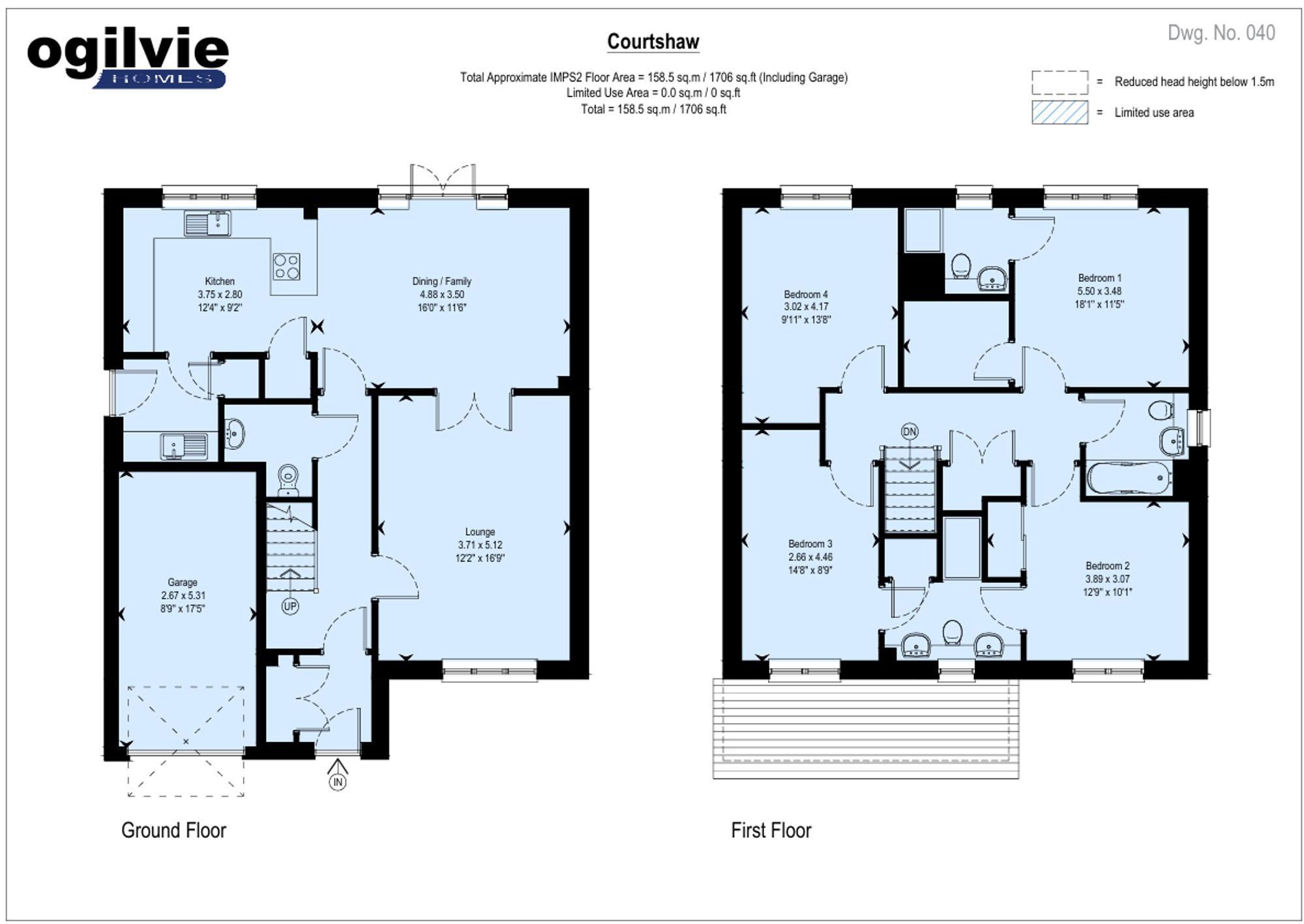 The Courtshaw Plot 44, Drovers Gate, Crieff floorplan