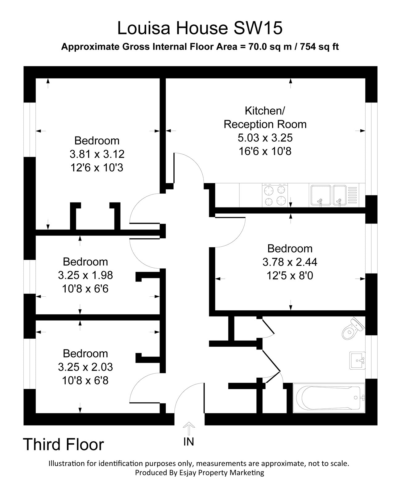 14, Louisa House, Putney floorplan