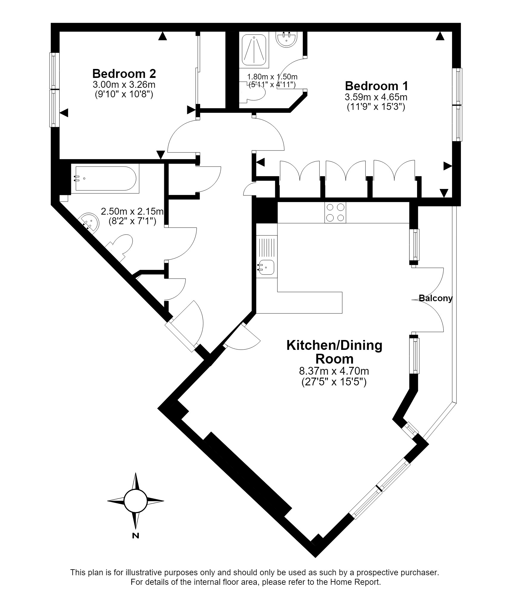 33/6, Dolphingstone View, Prestonpans floorplan