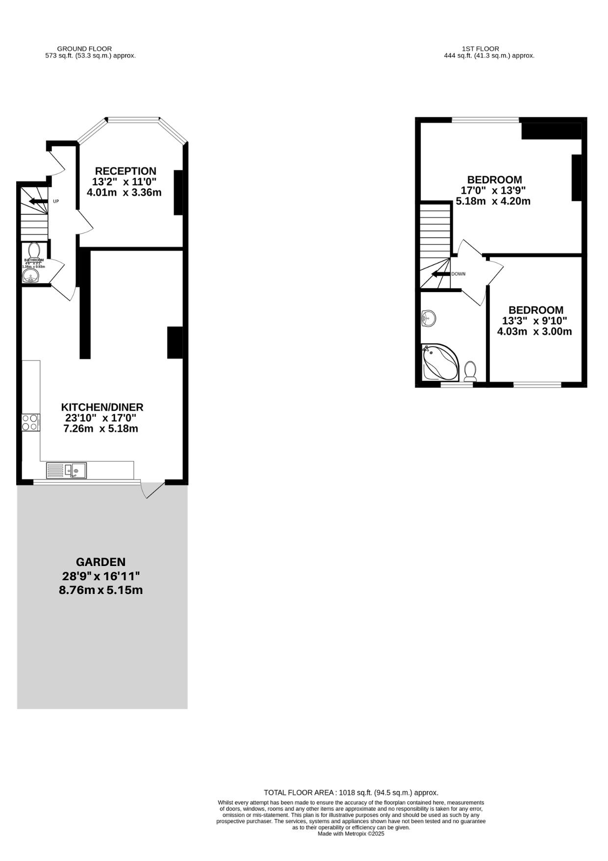 130, Risley Avenue, London floorplan