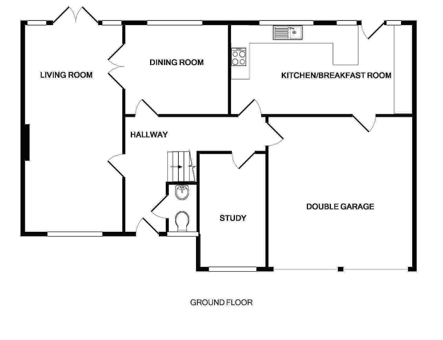 4 Bedrooms Detached house for sale in Southern Haye, Hartley Wintney, Hook RG27