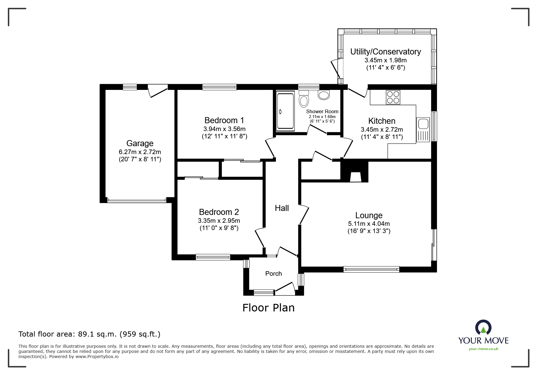 120, Churchill Road, Devon floorplan