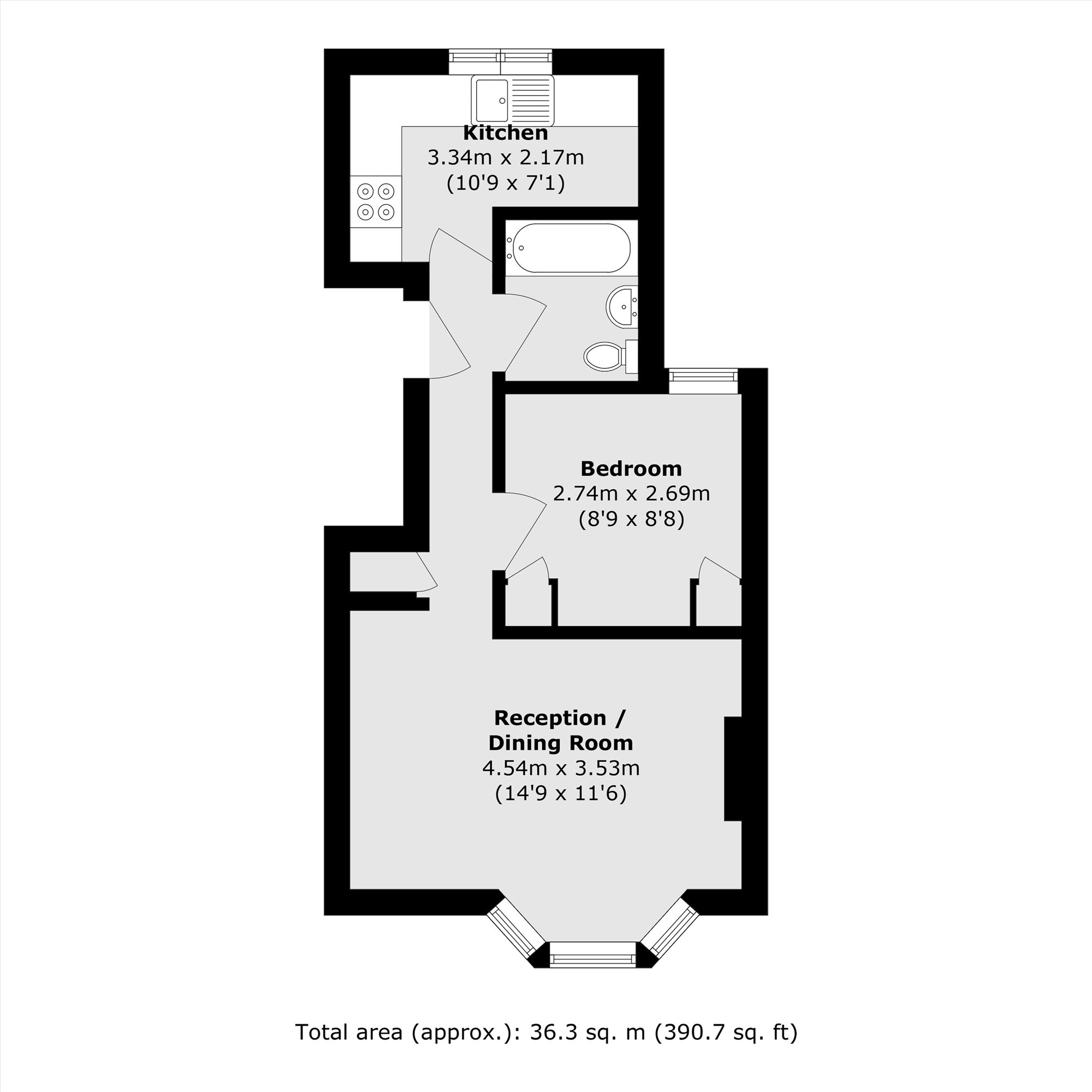 TFF, 12, Jersey Road, London floorplan