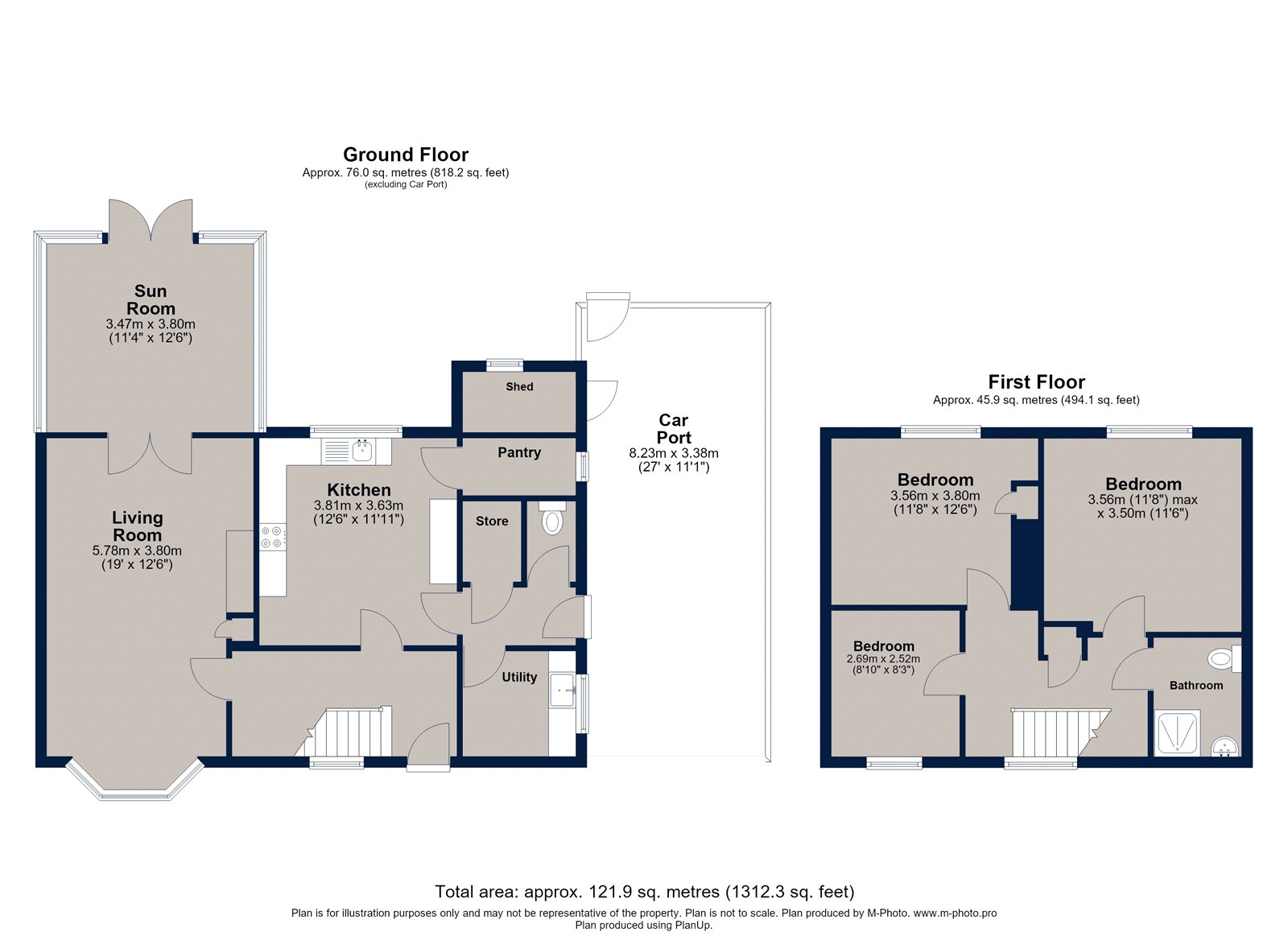 2, Bridgeside, Northamptonshire, PE8 floorplan