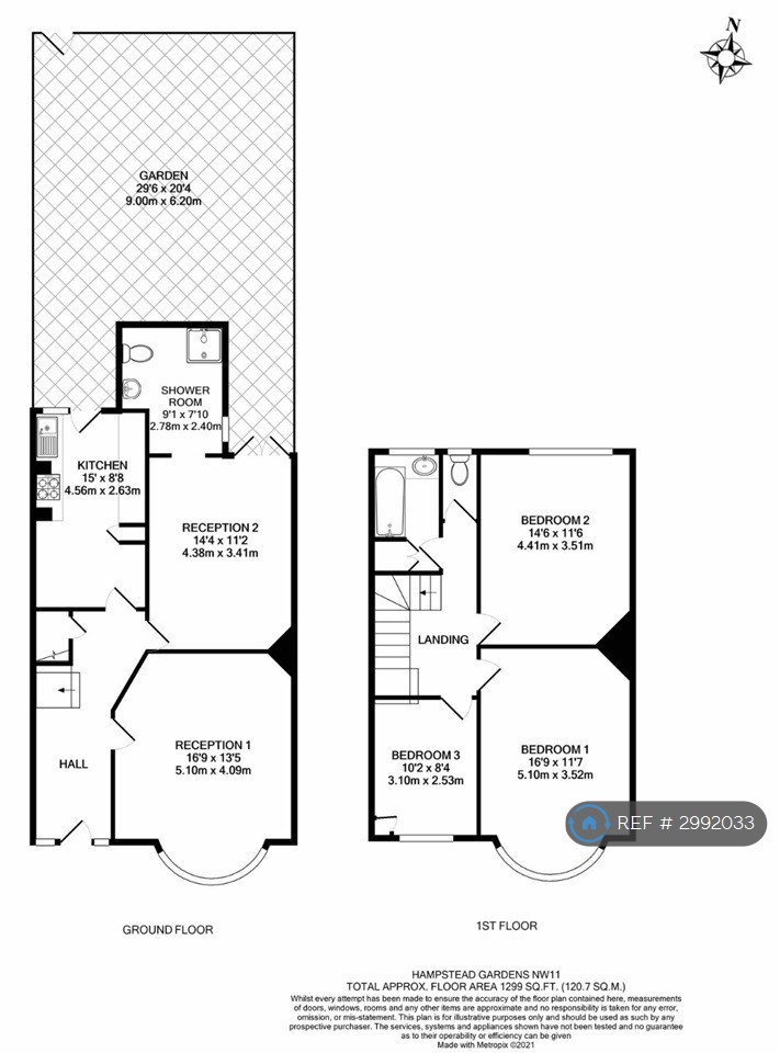 Hampstead Gardens, London floorplan